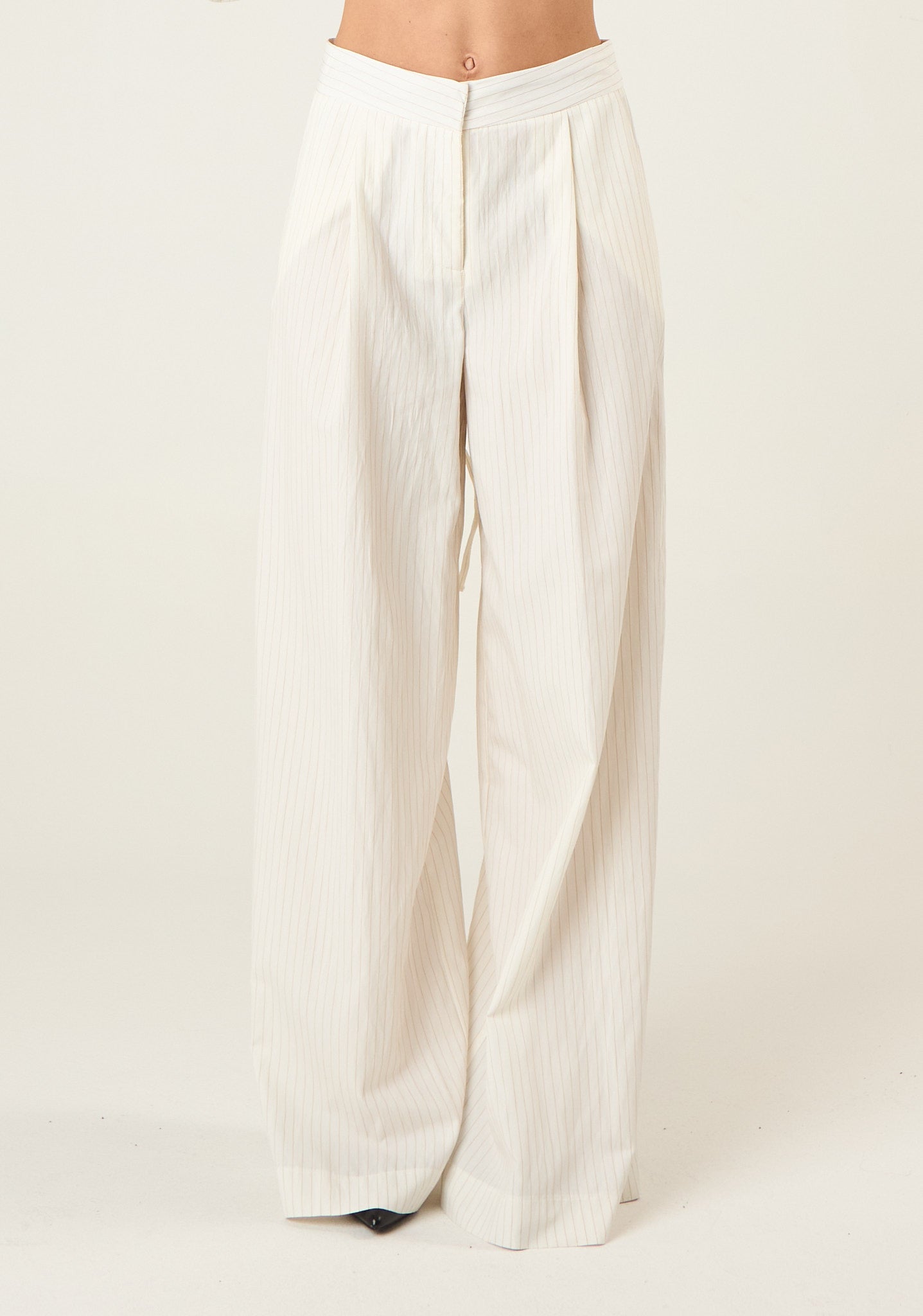 Pantalone palazzo gessato