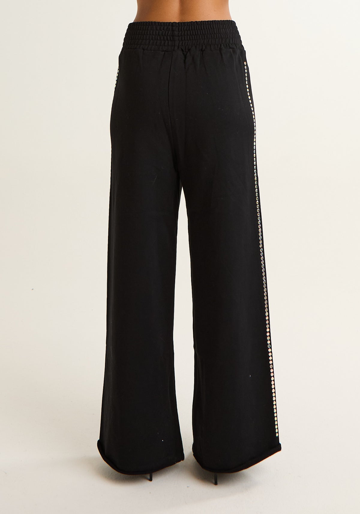 Pantalone palazzo in felpa