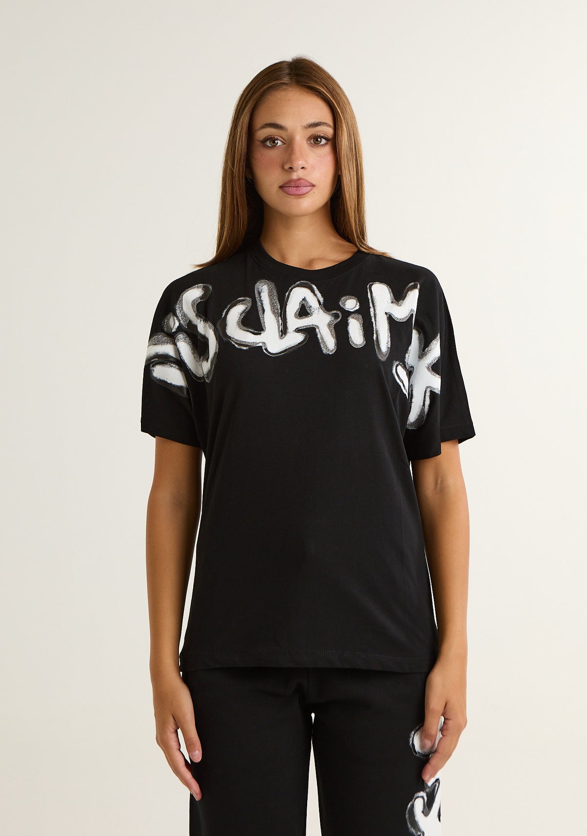 T-shirt con stampa frontale
