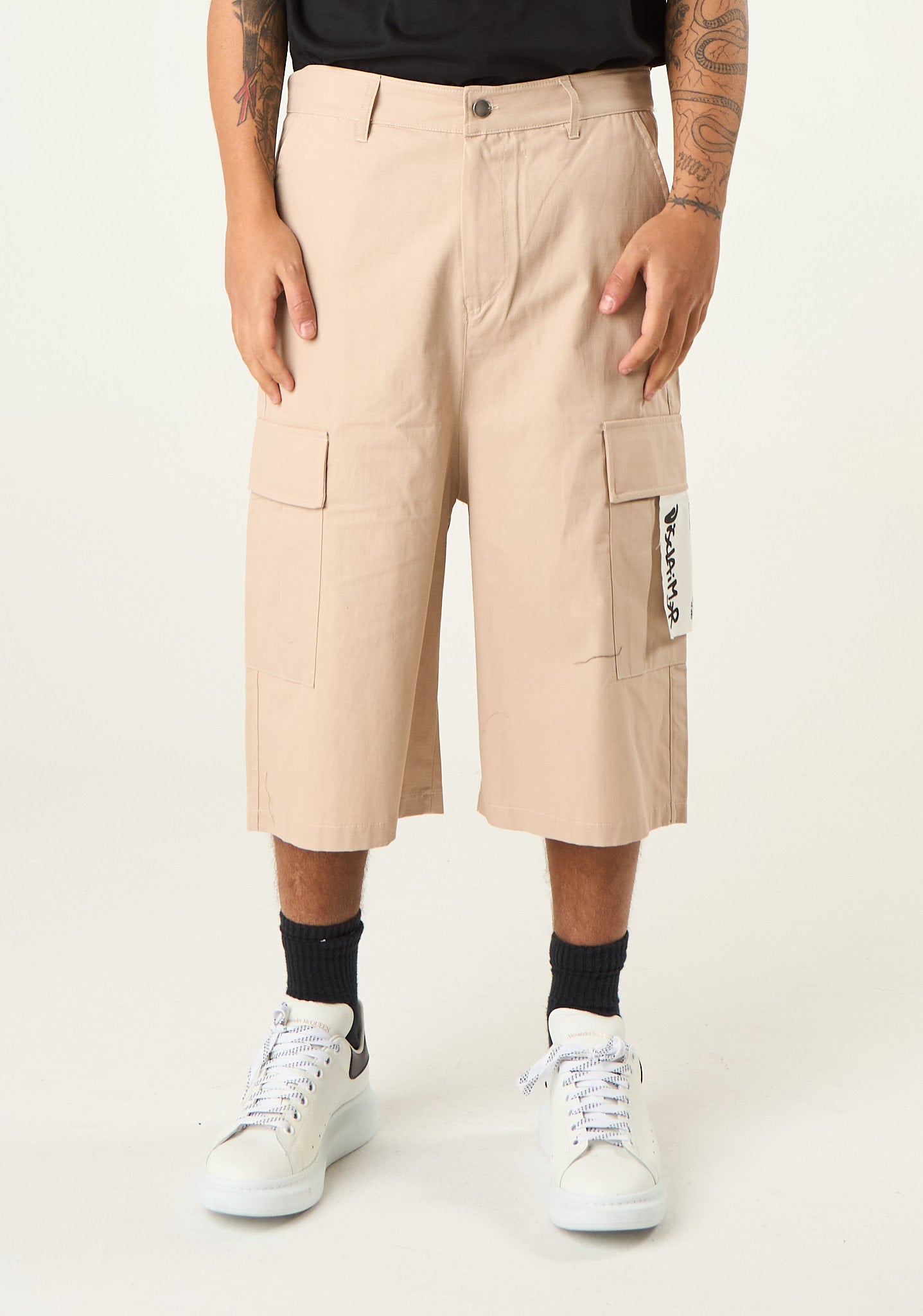 Bermuda pinocchietto in gabardina