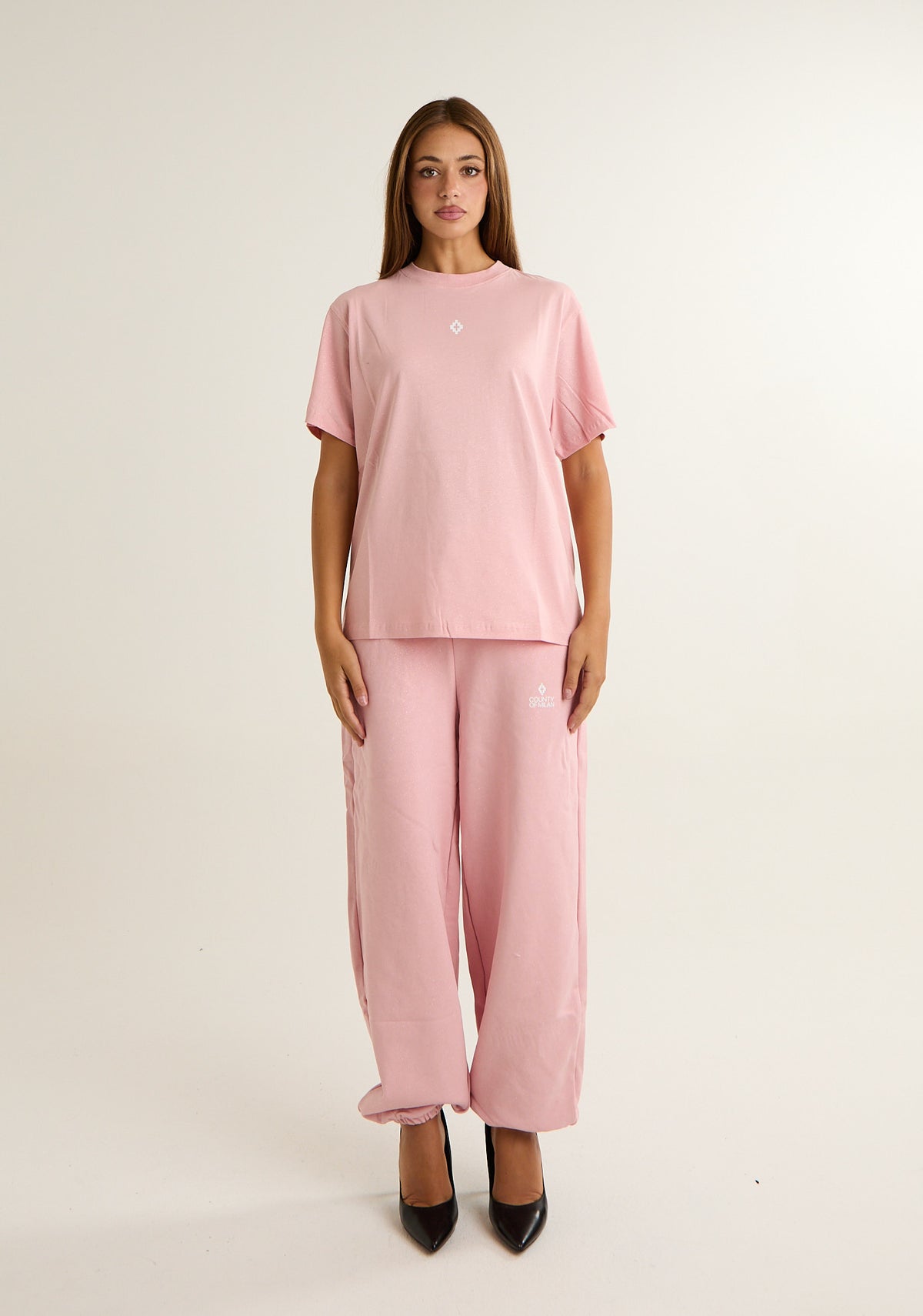 T-shirt con stampa logo piccola