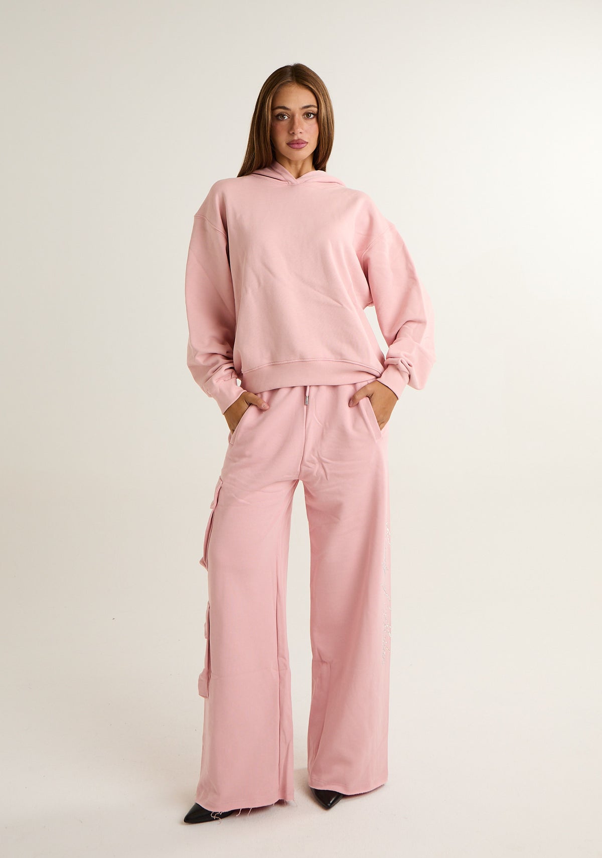 Felpa basic con cappuccio