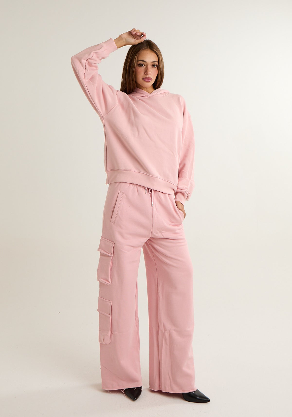 Felpa basic con cappuccio