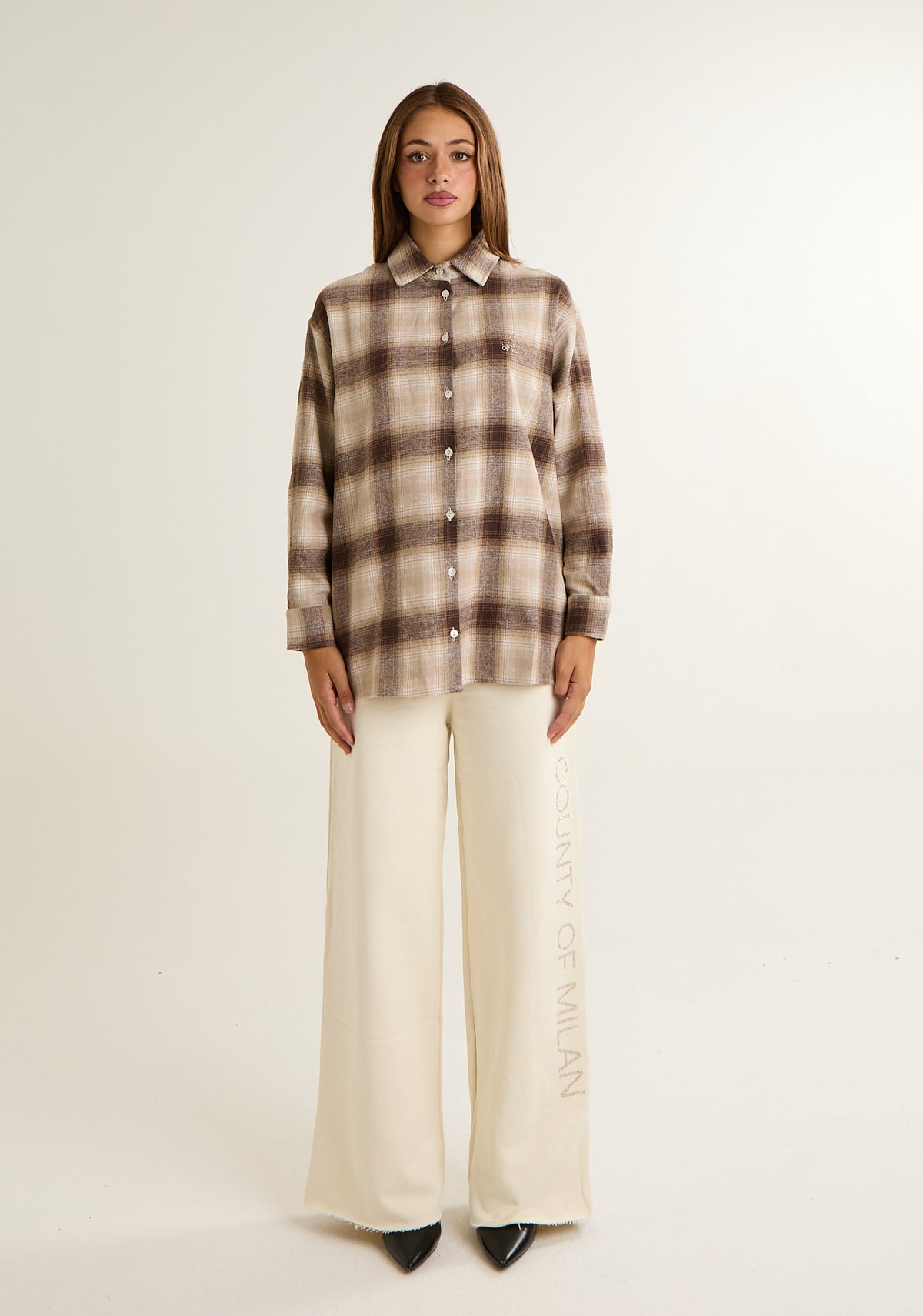Camicia over in flanella