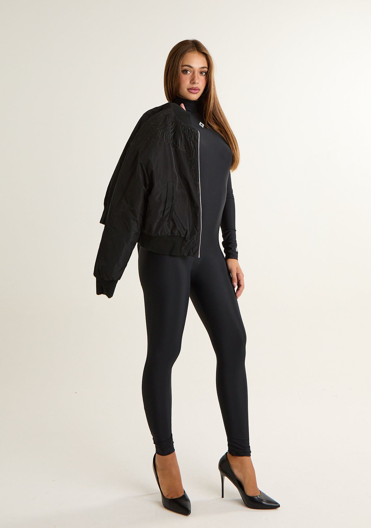 Bomber con ricamo logato