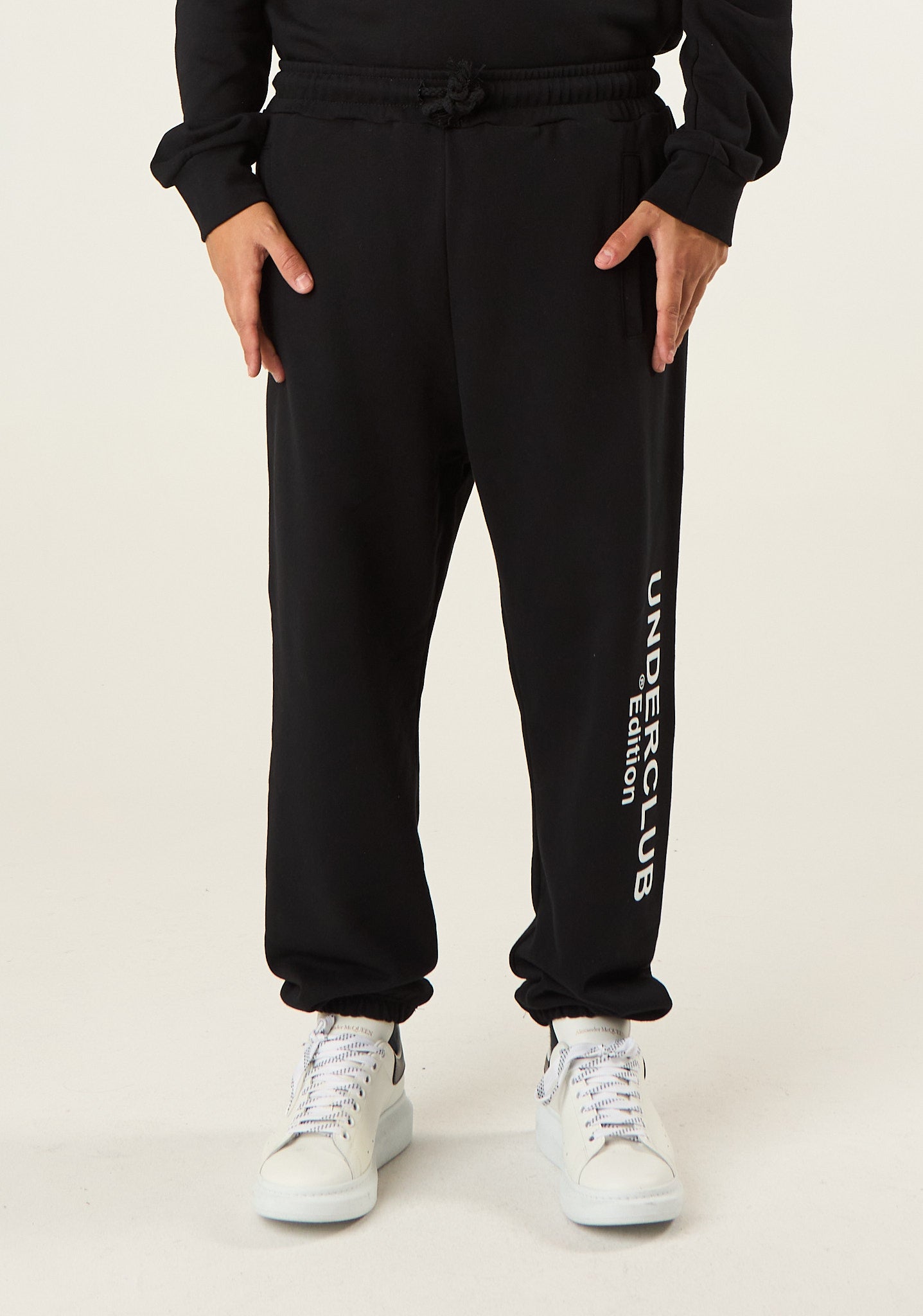 Pantalone tuta con stampa laterale