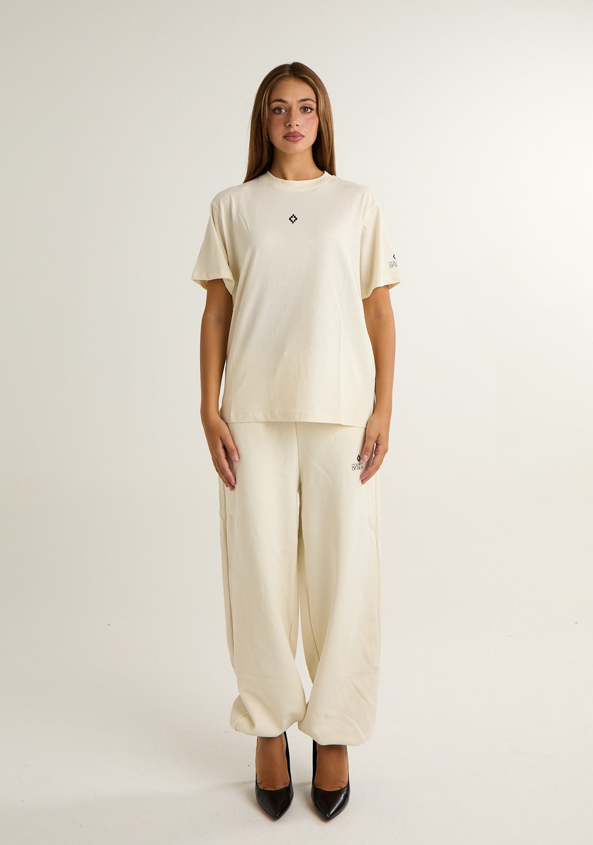 T-shirt con stampa logo piccola
