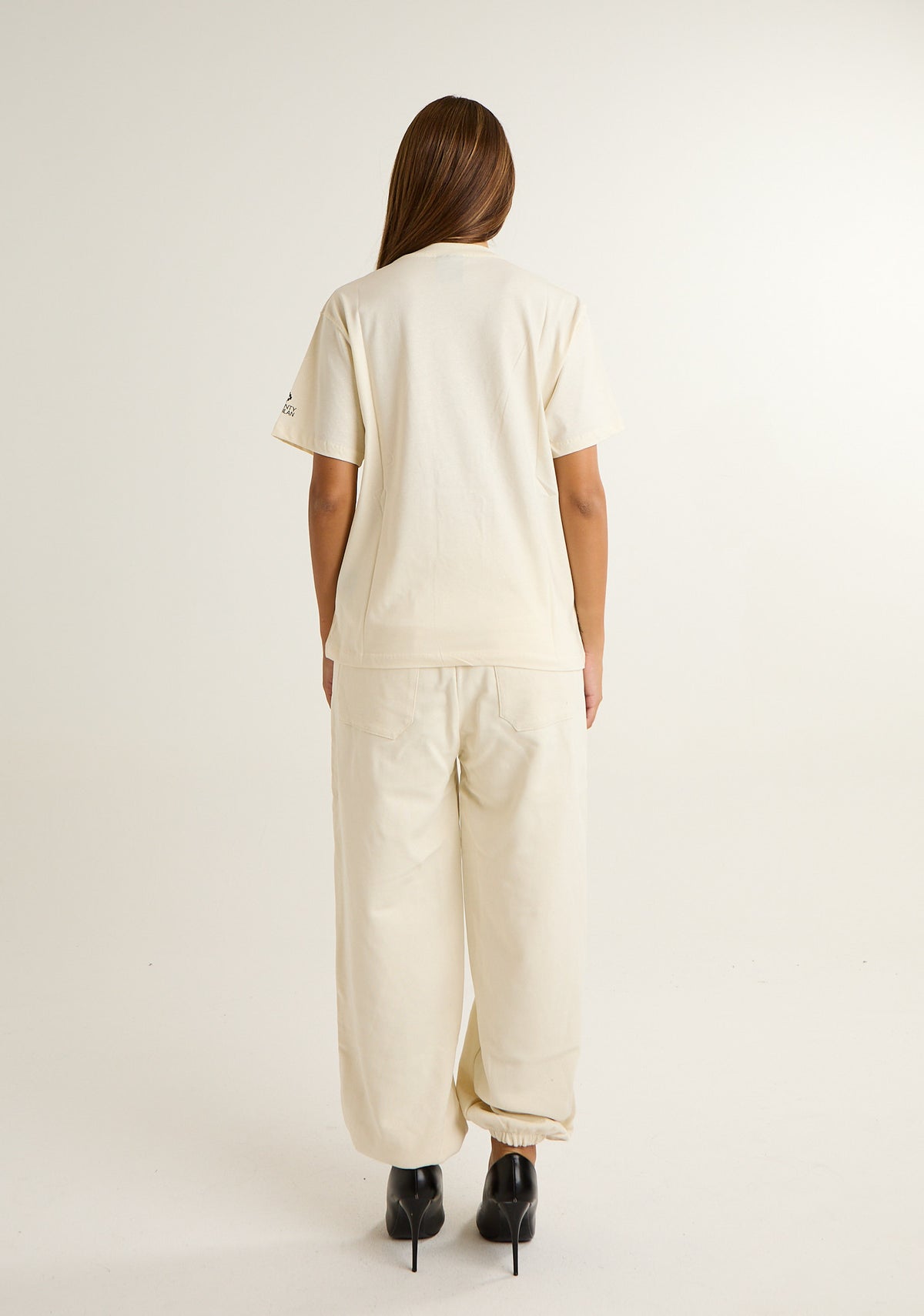 T-shirt con stampa logo piccola