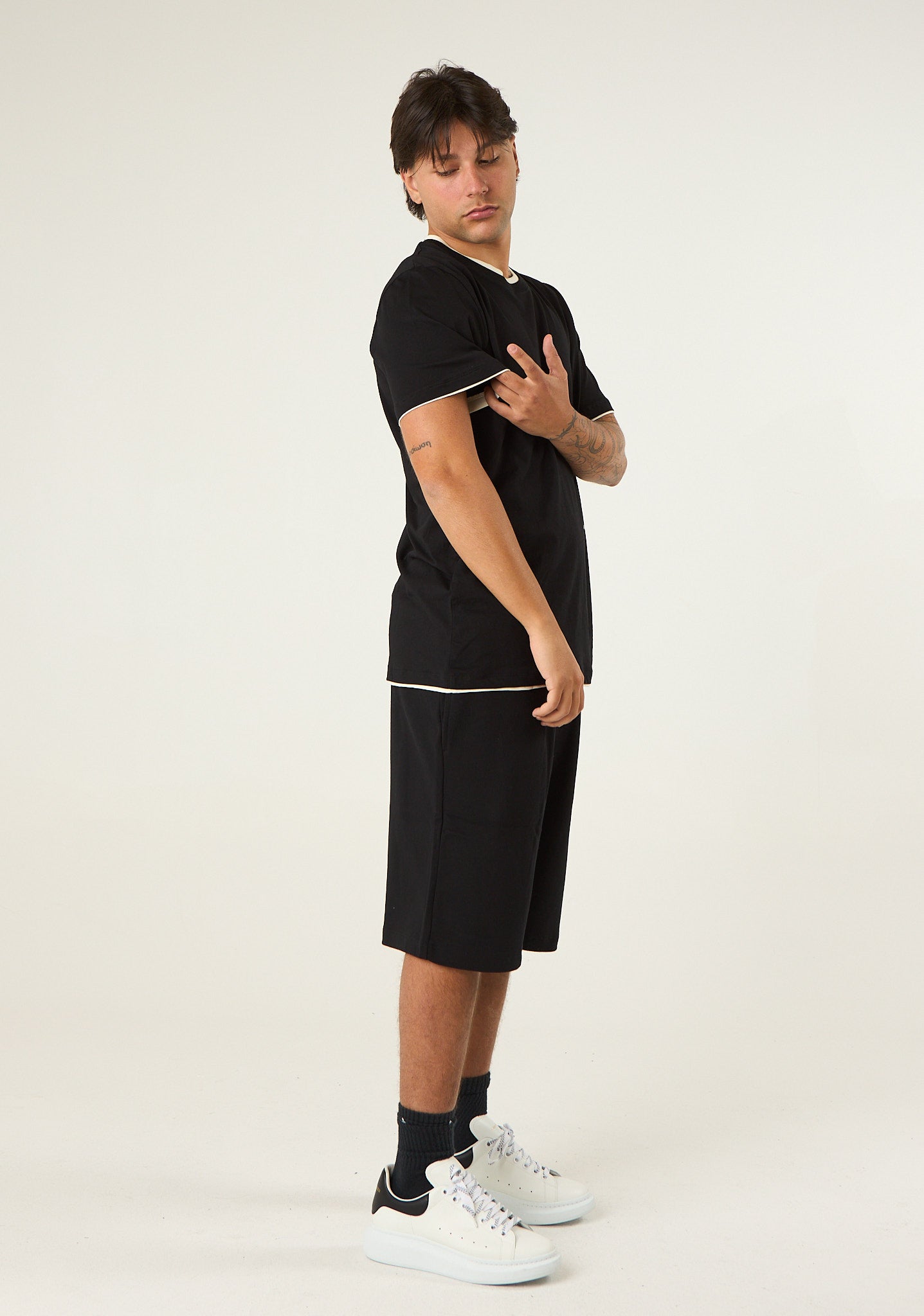 T-shirt in look doppiato