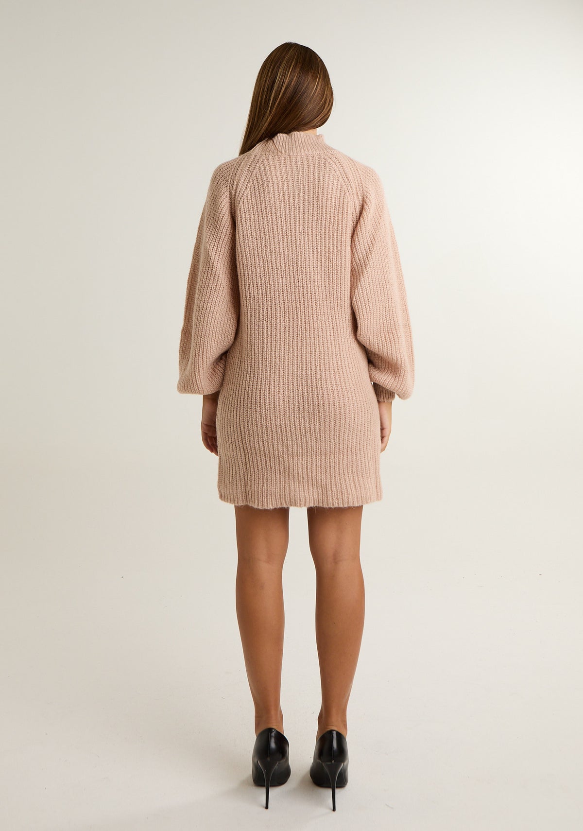 Abito in misto mohair con ampie maniche