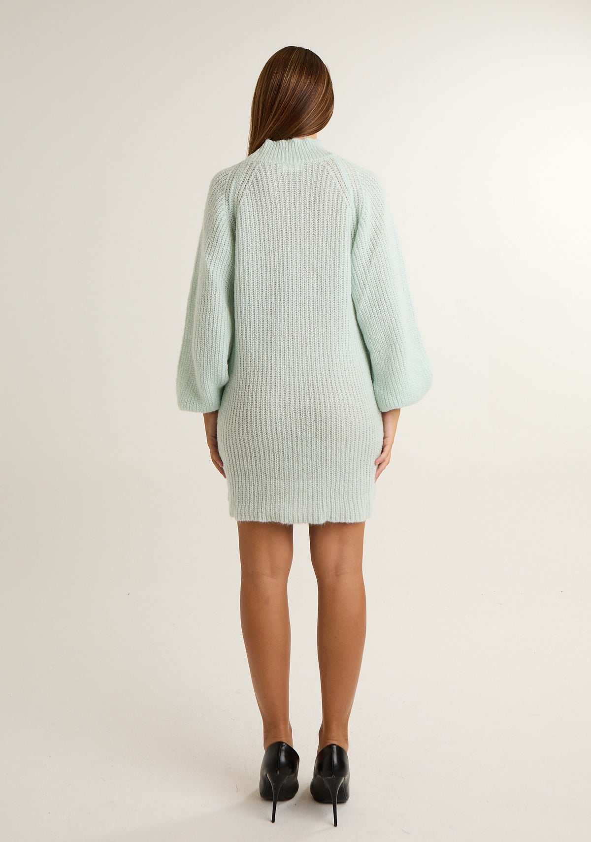Abito in misto mohair con ampie maniche