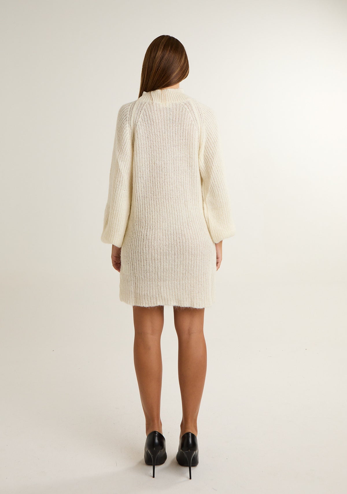 Abito in misto mohair con ampie maniche