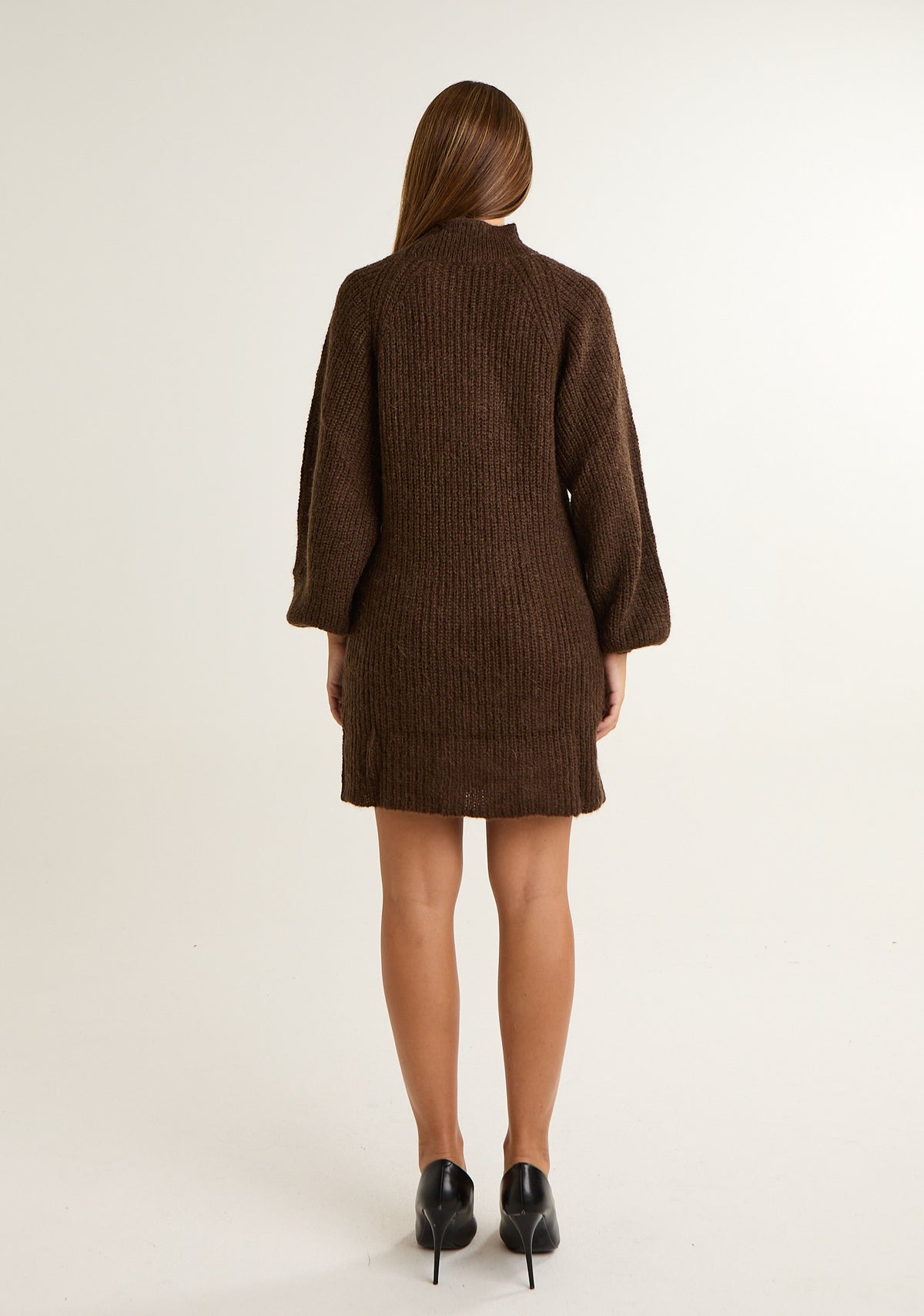 Abito in misto mohair con ampie maniche