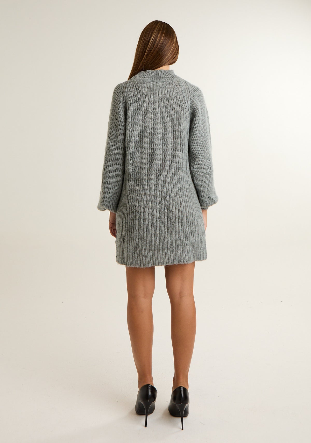 Abito in misto mohair con ampie maniche