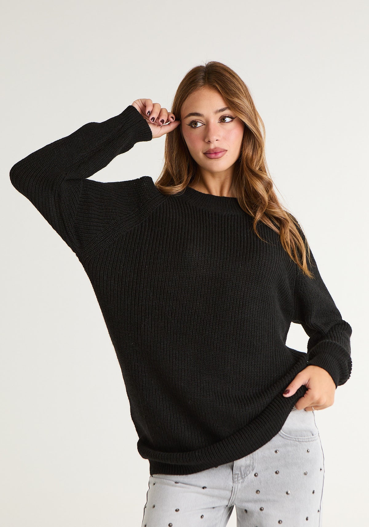 Maglia lunga con omeri scoperti