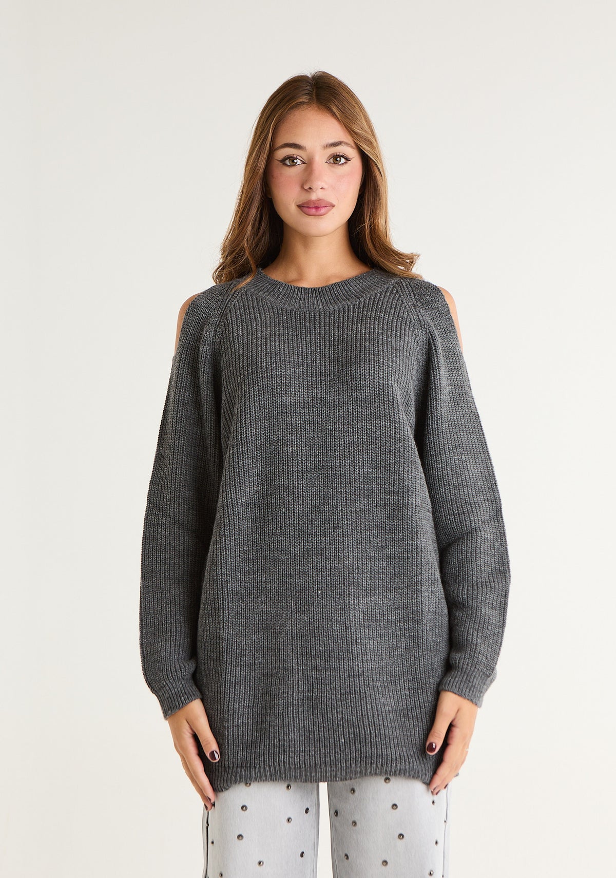 Maglia lunga con omeri scoperti