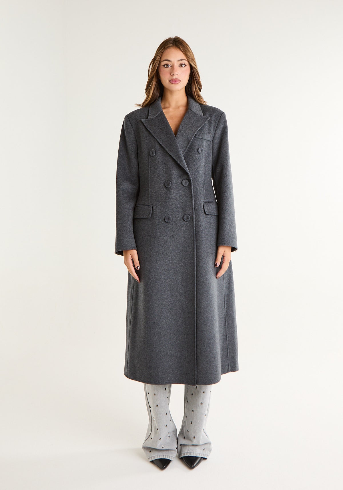 Cappotto lungo doppiopetto