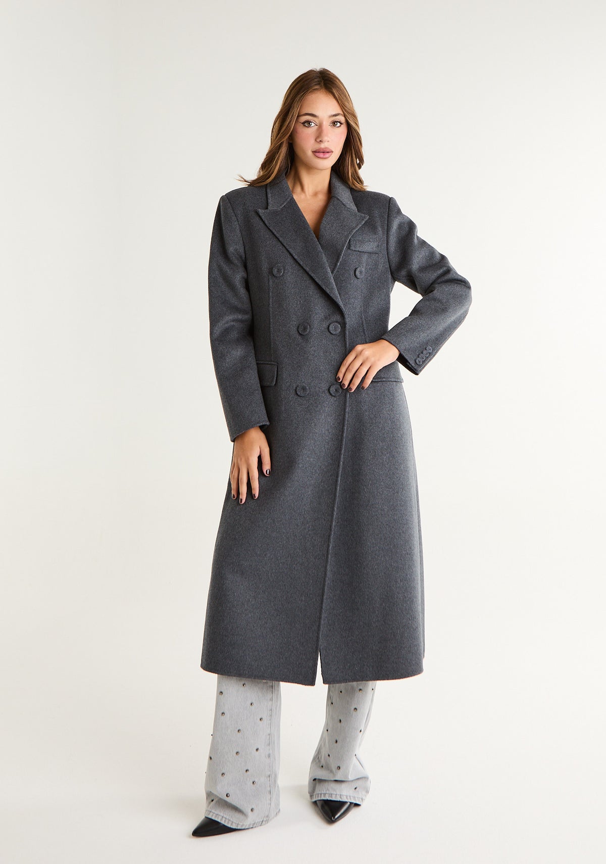 Cappotto lungo doppiopetto