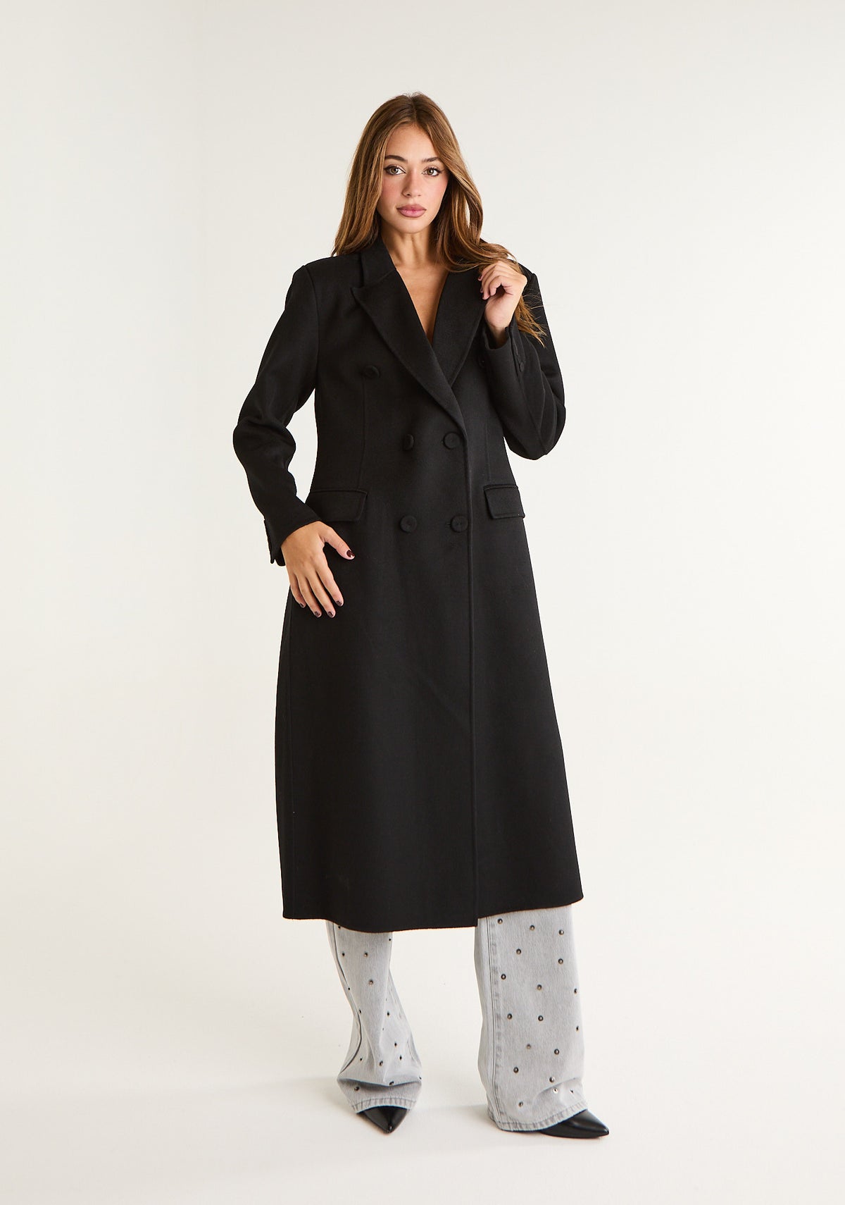 Cappotto lungo doppiopetto