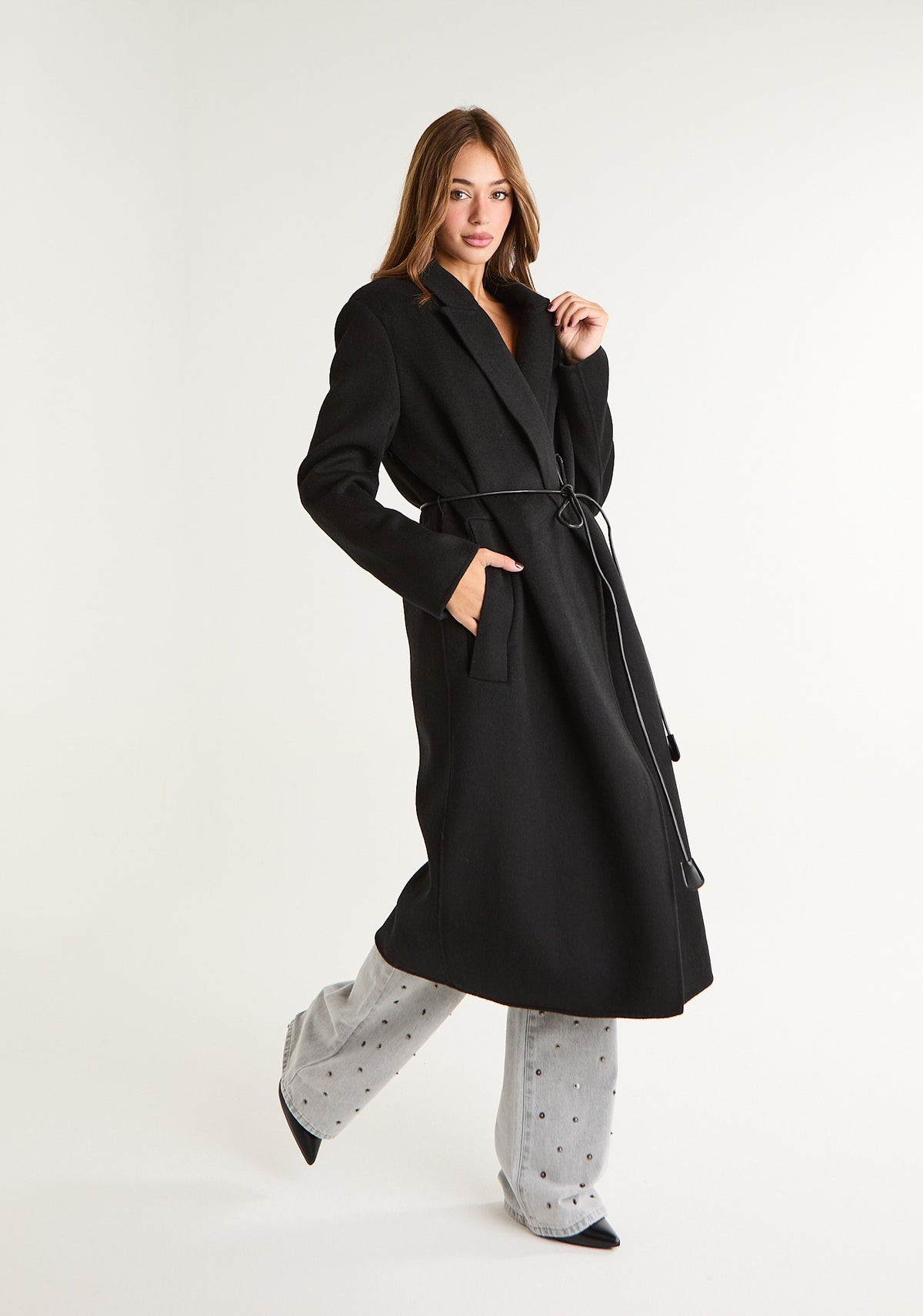 Cappotto lungo con coordino