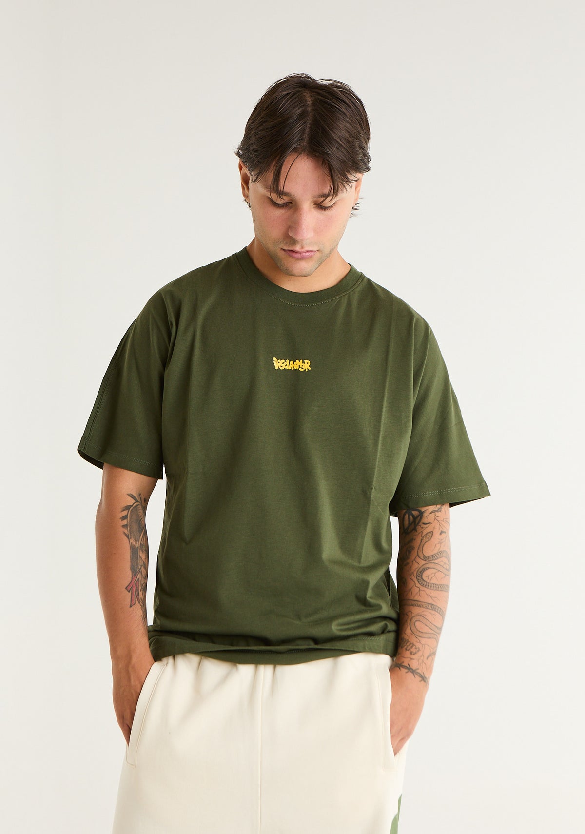 T-shirt con stampa frontale e posteriore