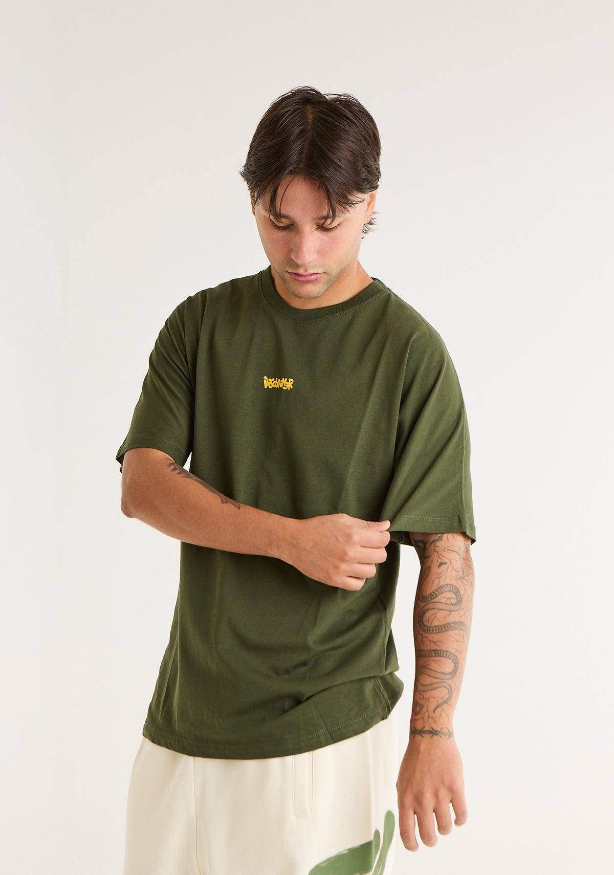 T-shirt con stampa frontale e posteriore