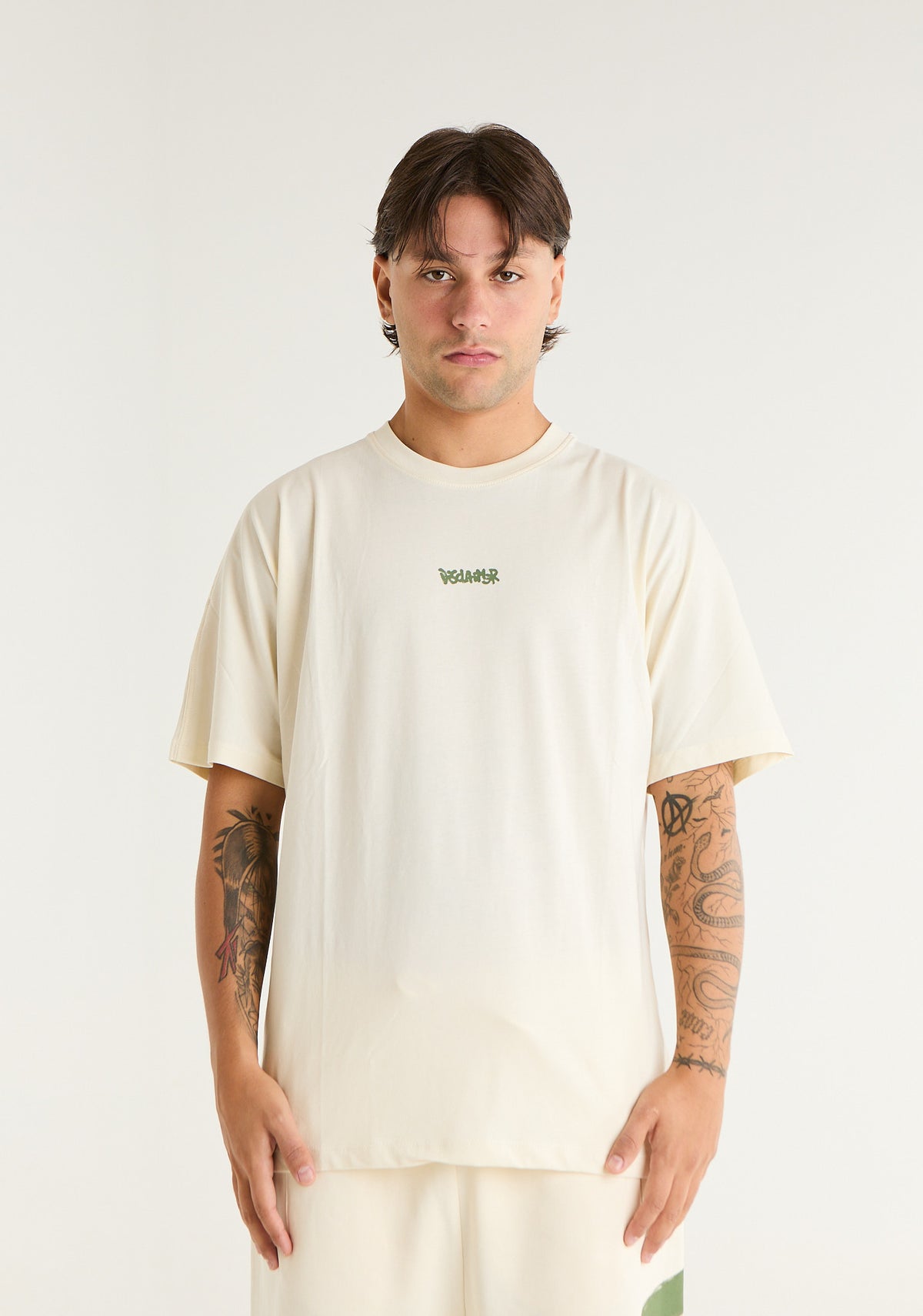 T-shirt con stampa frontale e posteriore