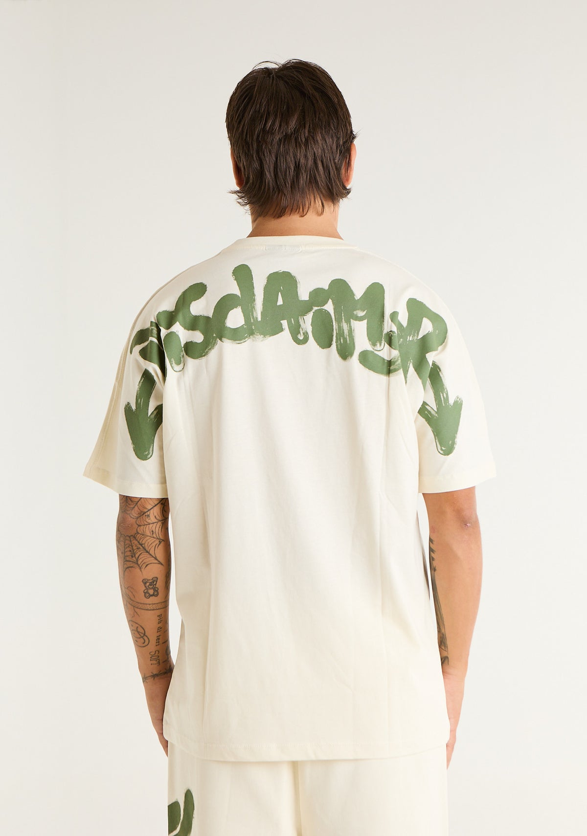 T-shirt con stampa frontale e posteriore