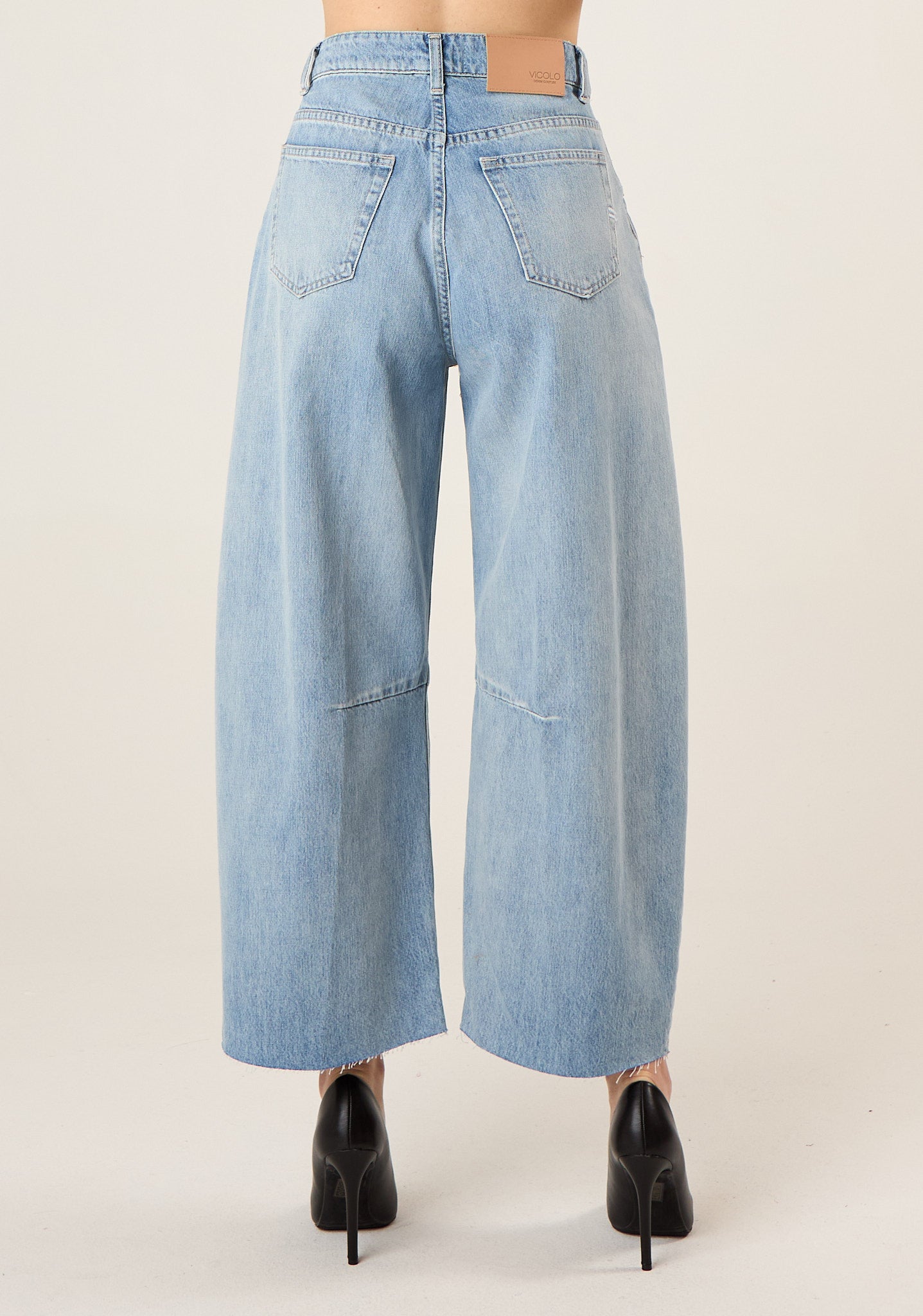 Jeans balloon fit Cecil a lavaggio chiaro