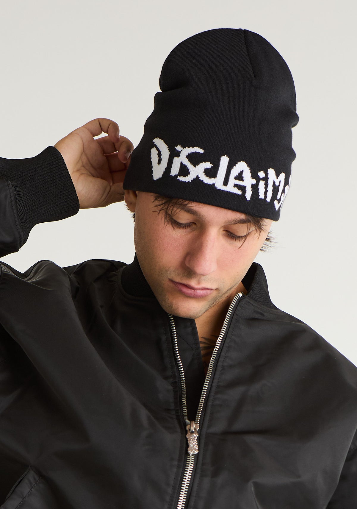 Cappello in maglia logata