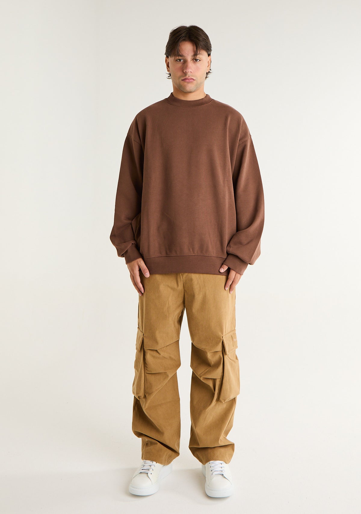 Pantalone cargo a coste