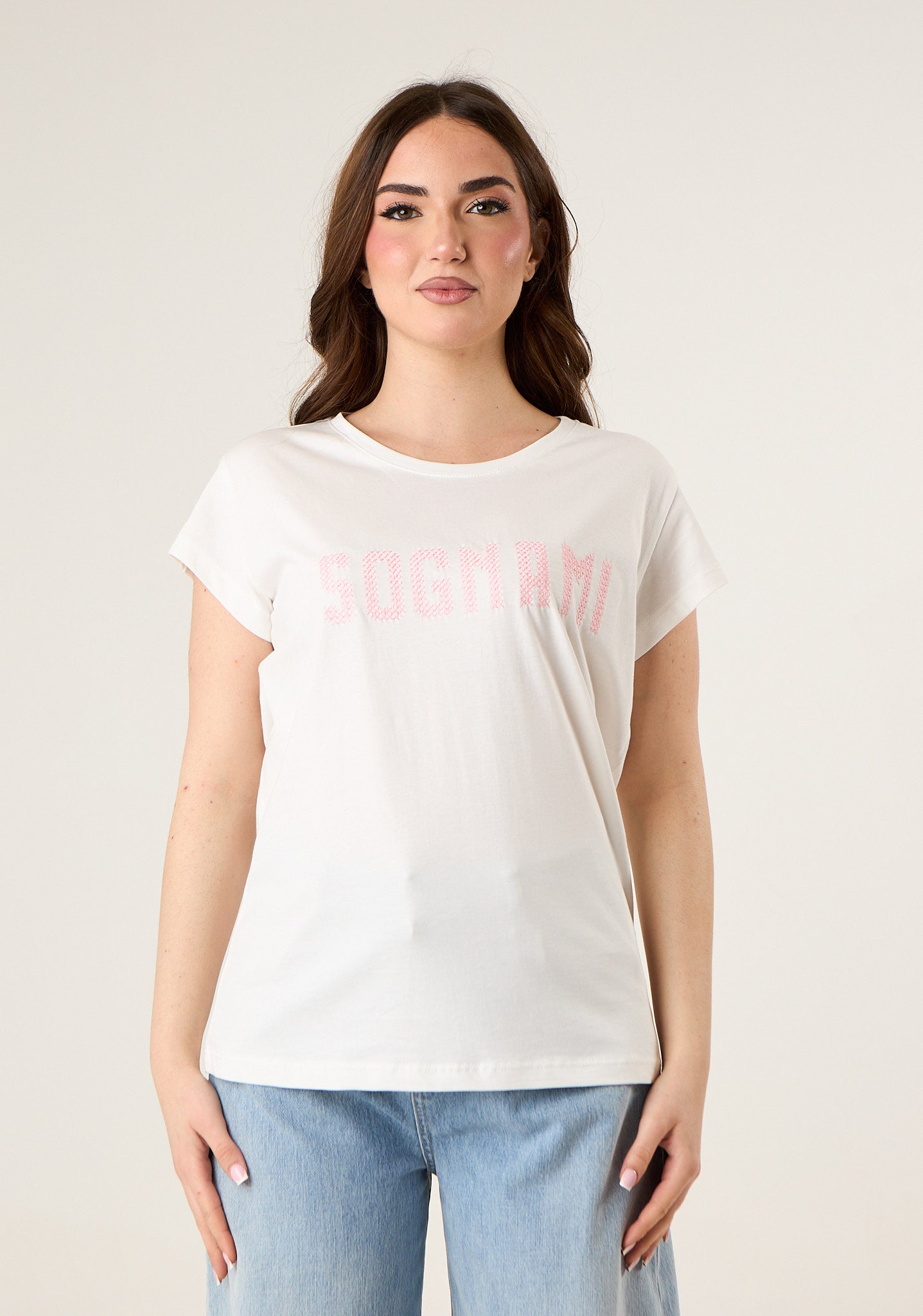 T-shirt con ricamo