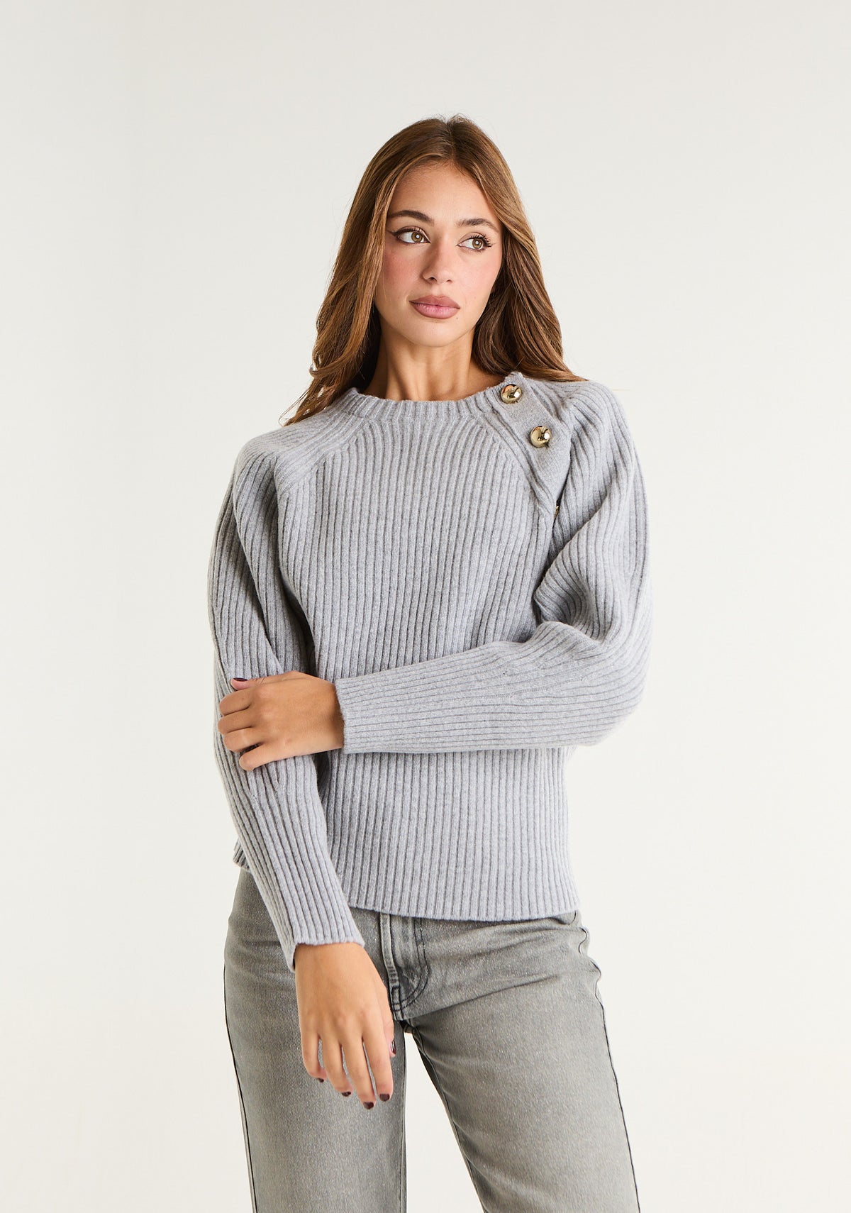 Maglione con dettaglio laterale