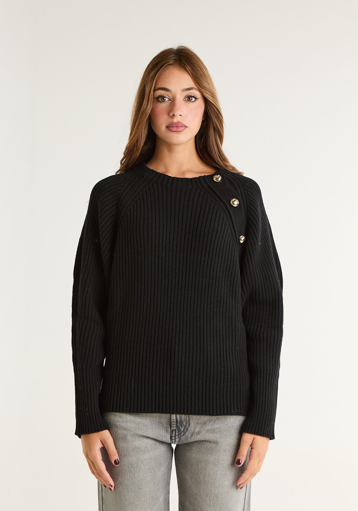 Maglione con dettaglio laterale