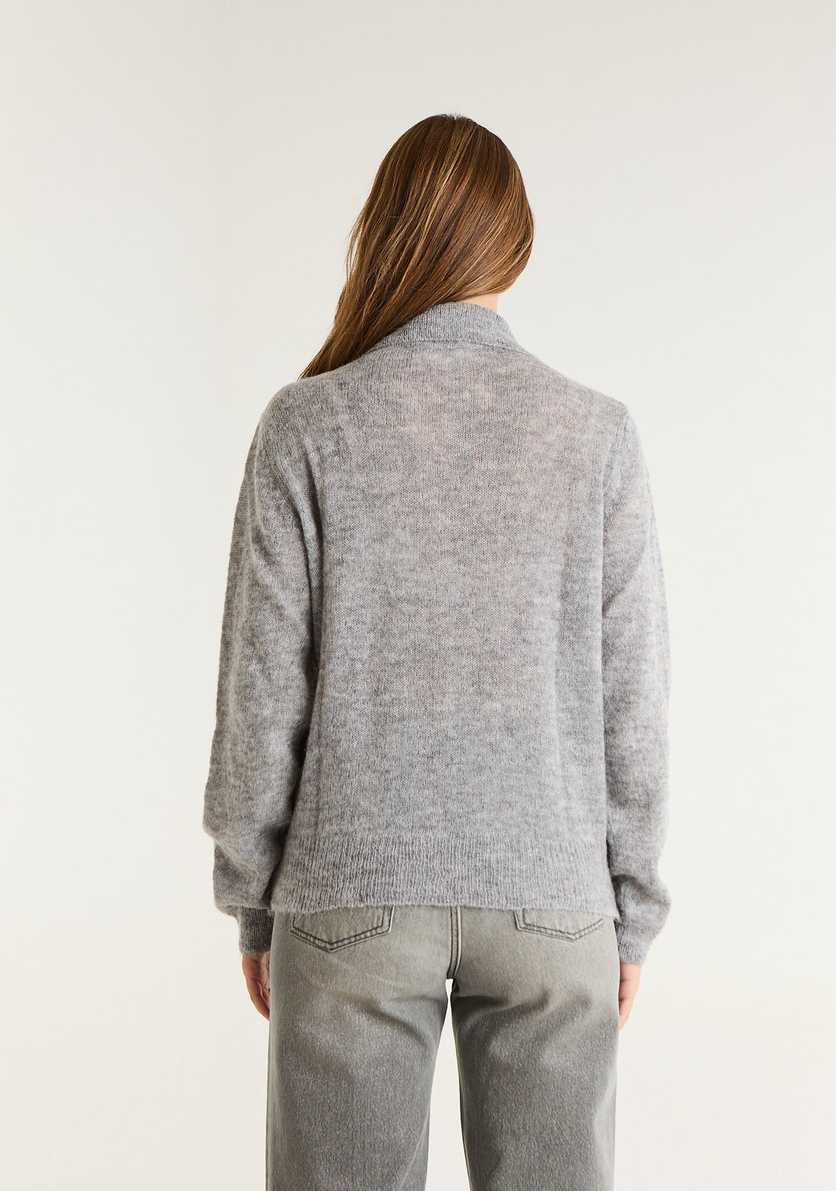 Maglia in misto lana con applicazioni