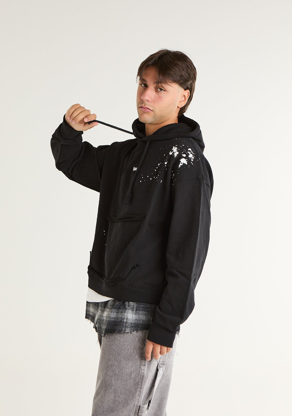 Felpa con macchie di colore