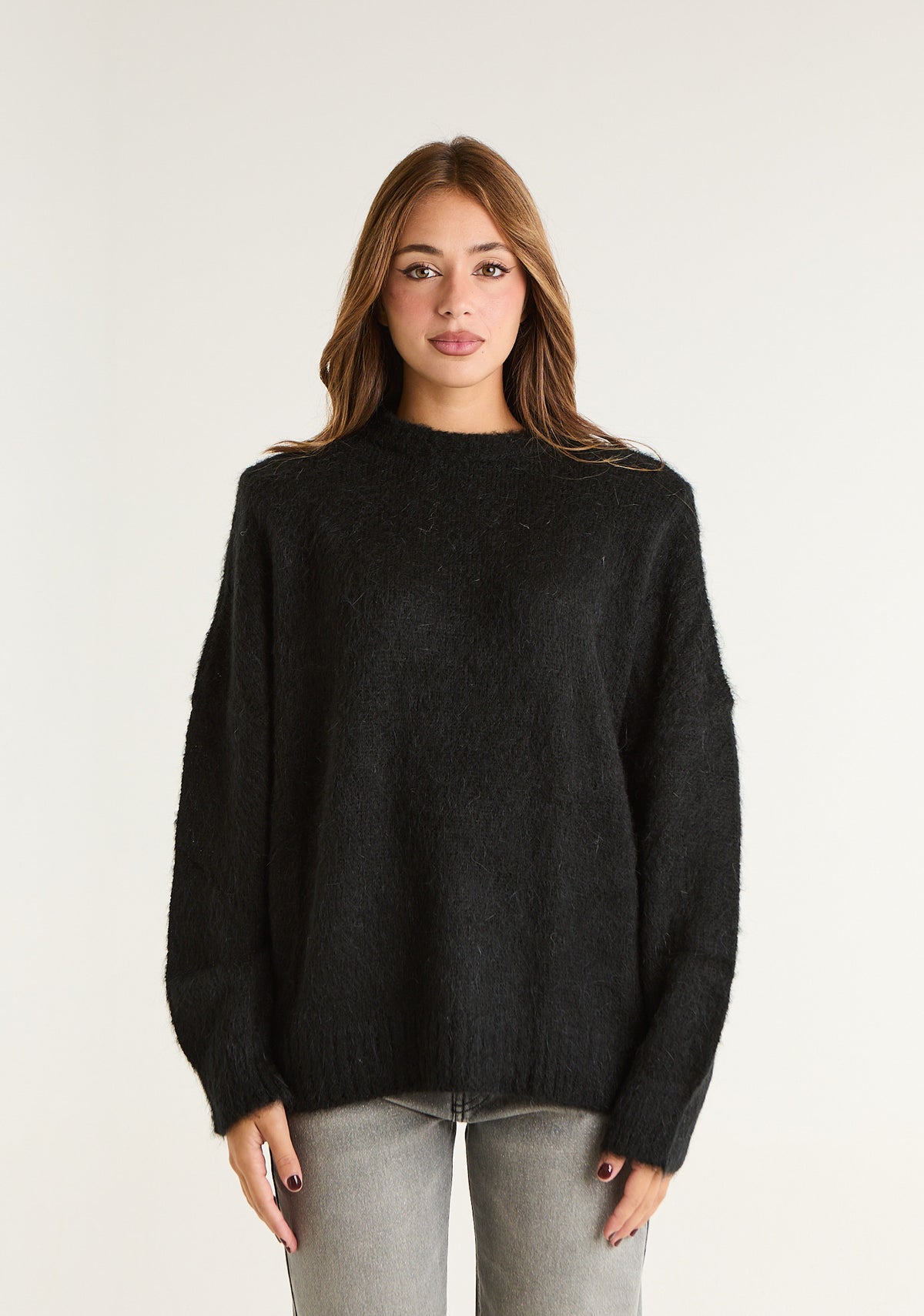 Maglia in misto angora
