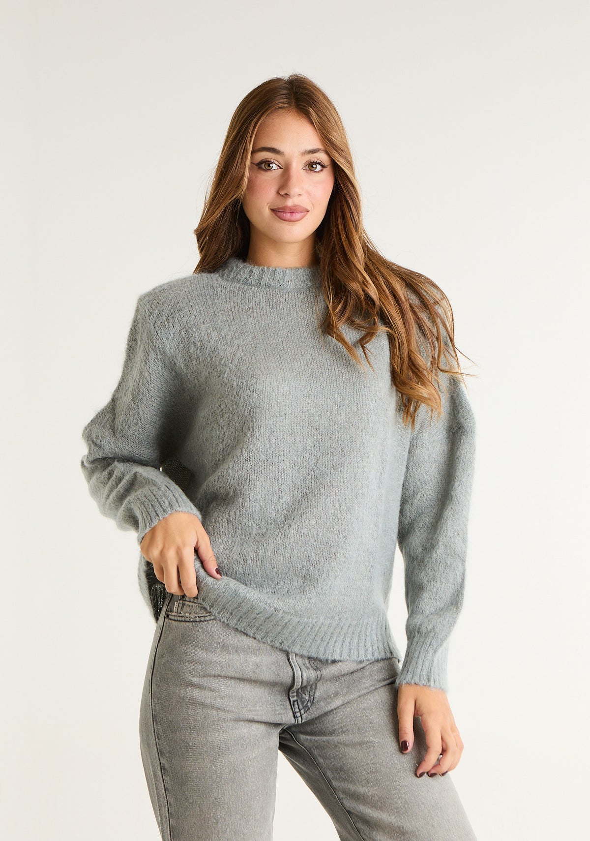 Maglia in misto angora