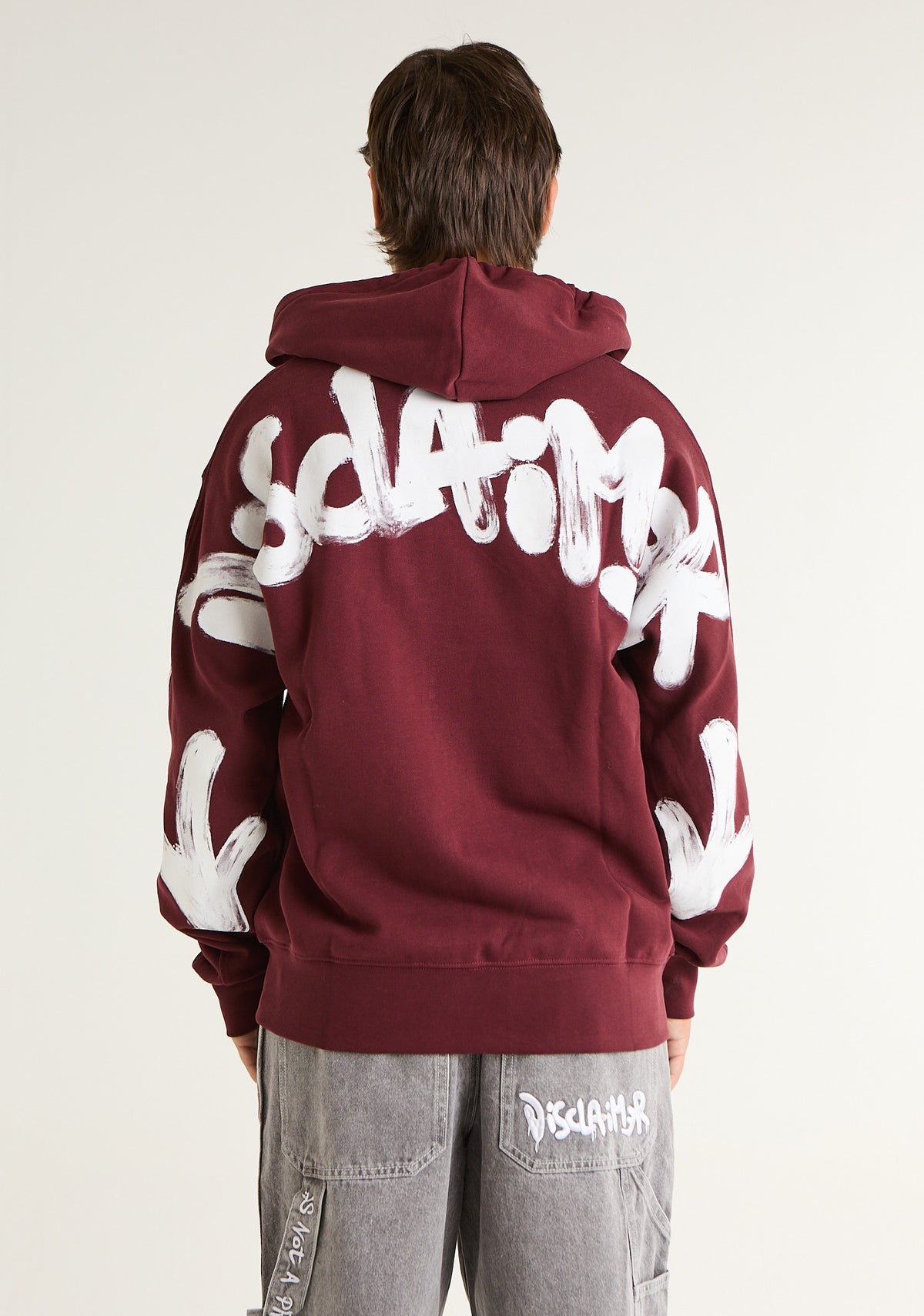 Felpa fullzip con ampia stampa posteriore