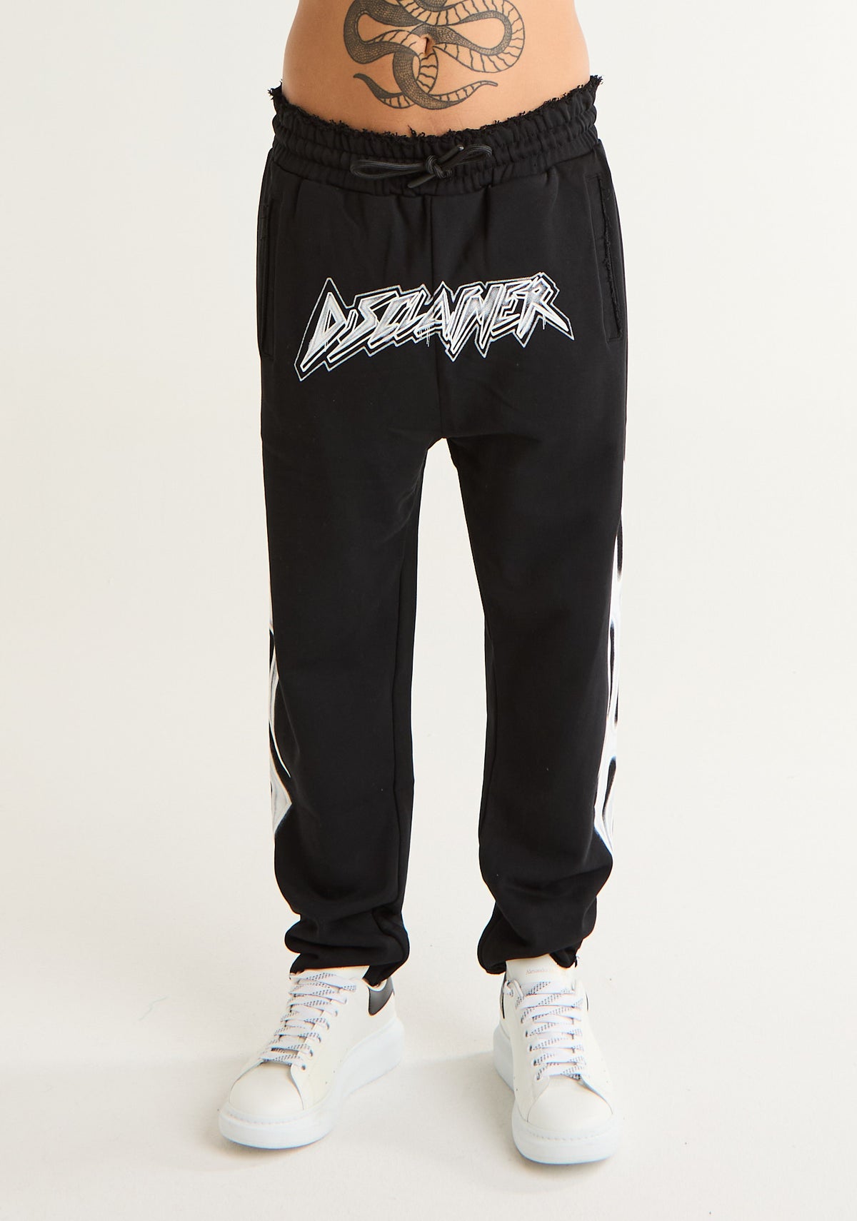 Pantalone tuta con stampa frontale