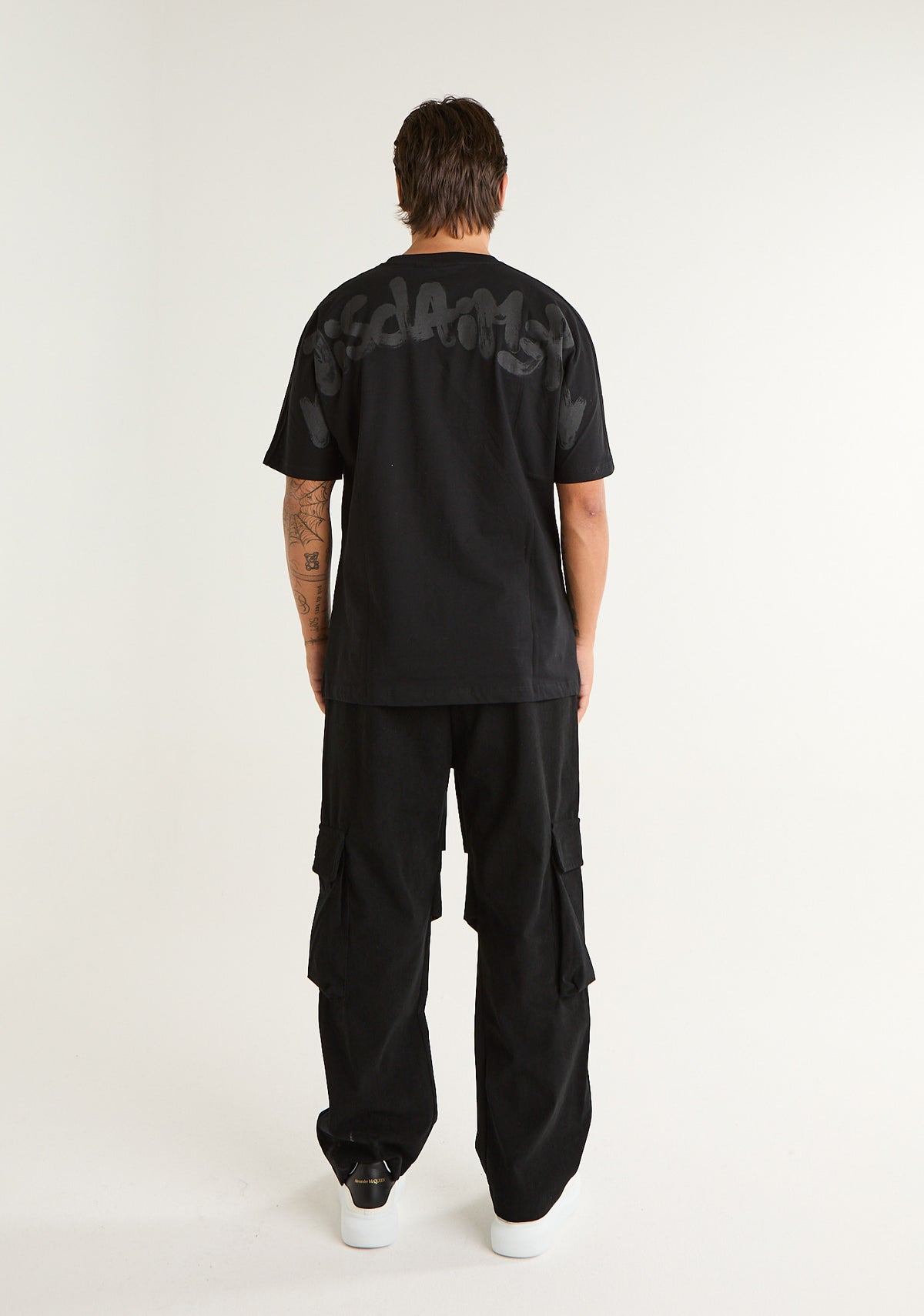 T-shirt con stampa frontale e posteriore