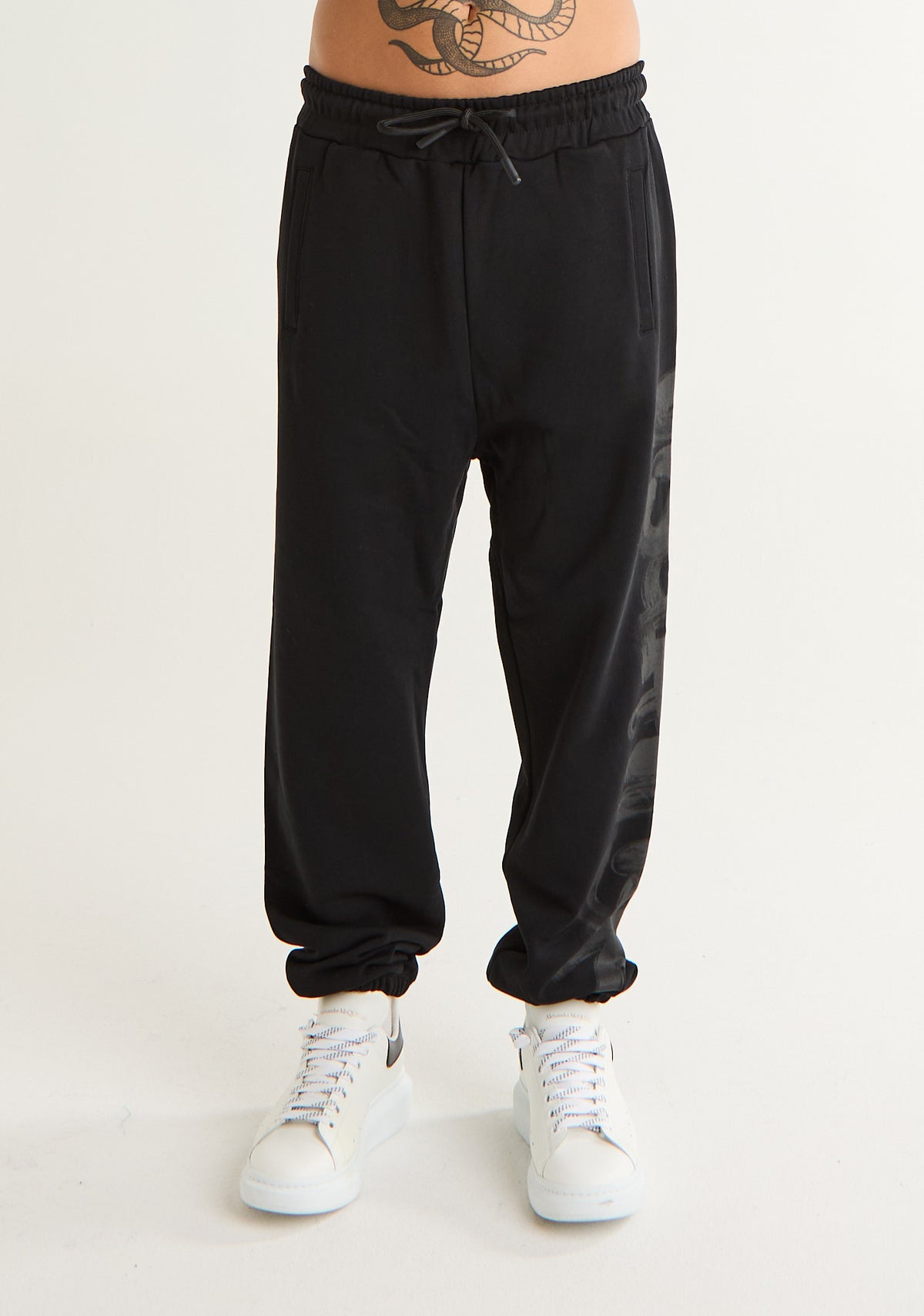 Pantalone tuta con stampa laterale