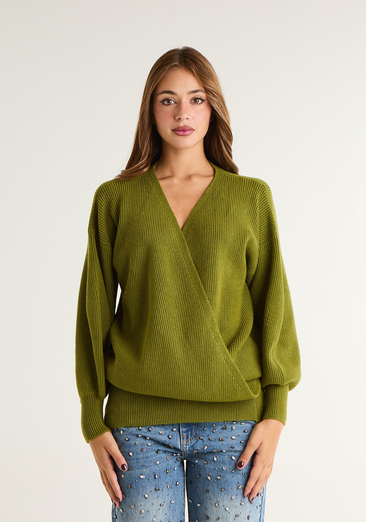 Maglia con ampia scollatura