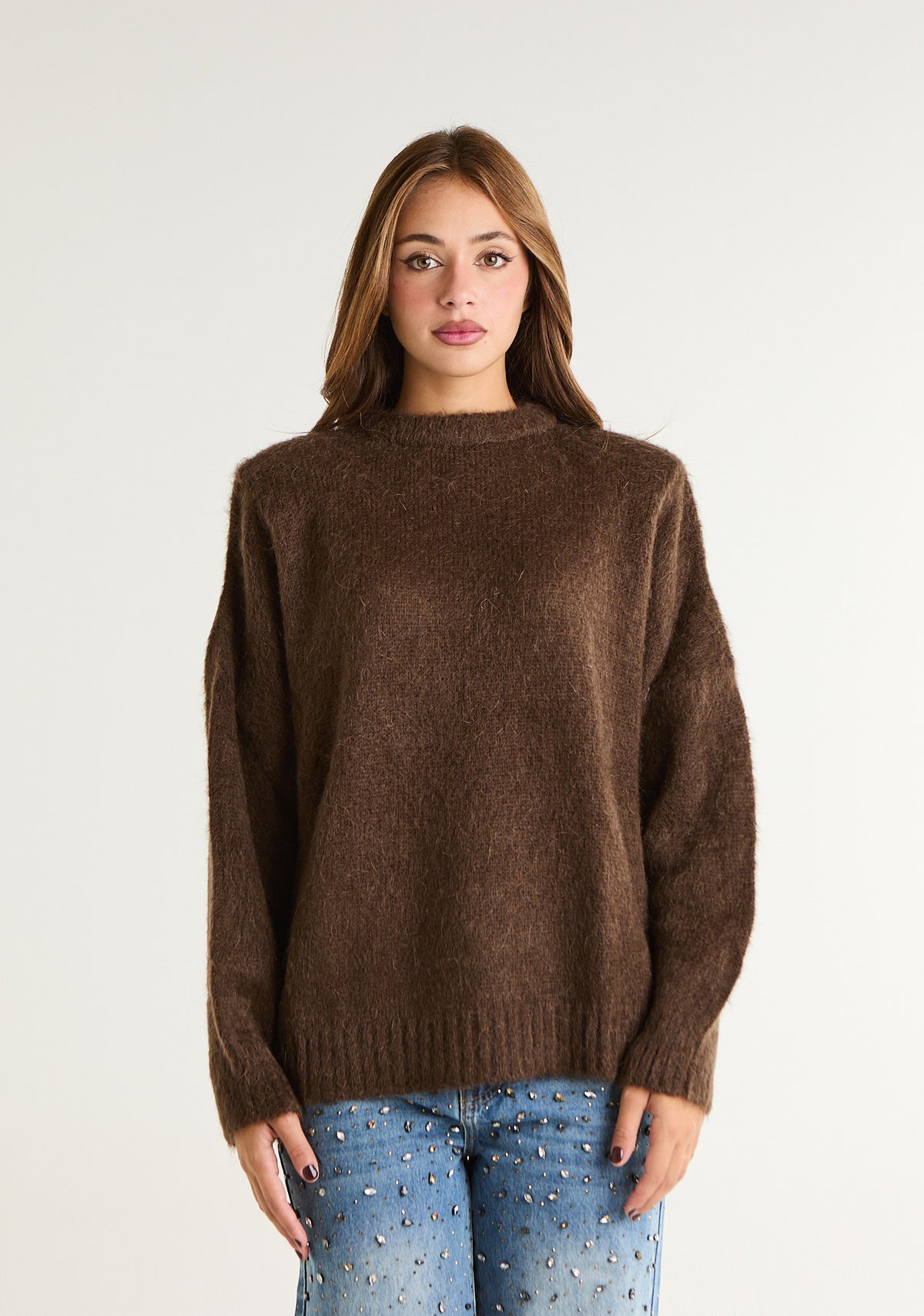 Maglia in misto angora