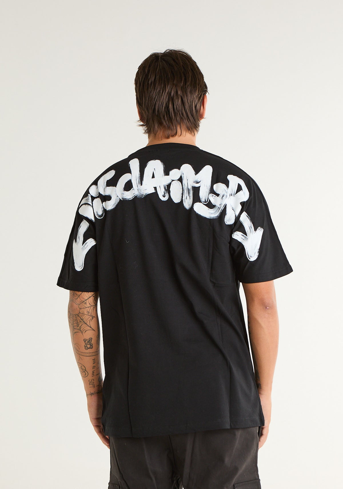 T-shirt con stampa frontale e posteriore