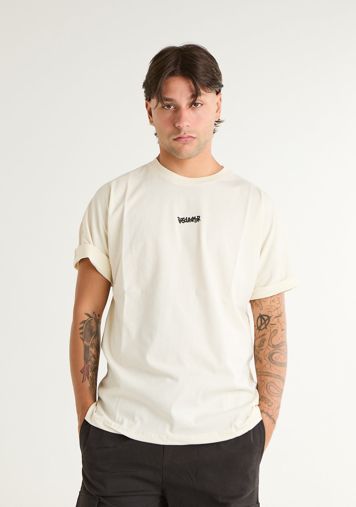 T-shirt con stampa frontale e posteriore