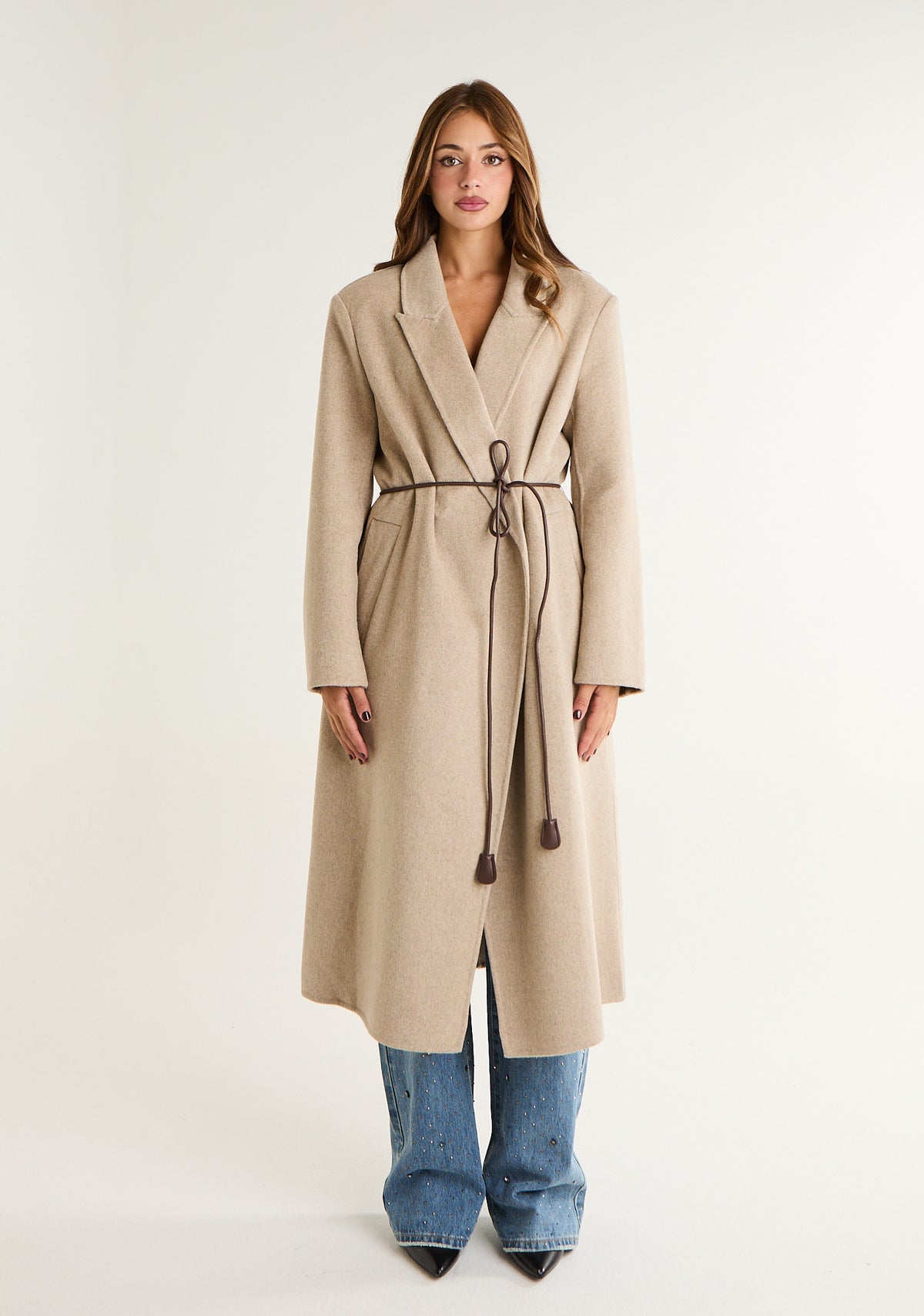 Cappotto lungo con coordino
