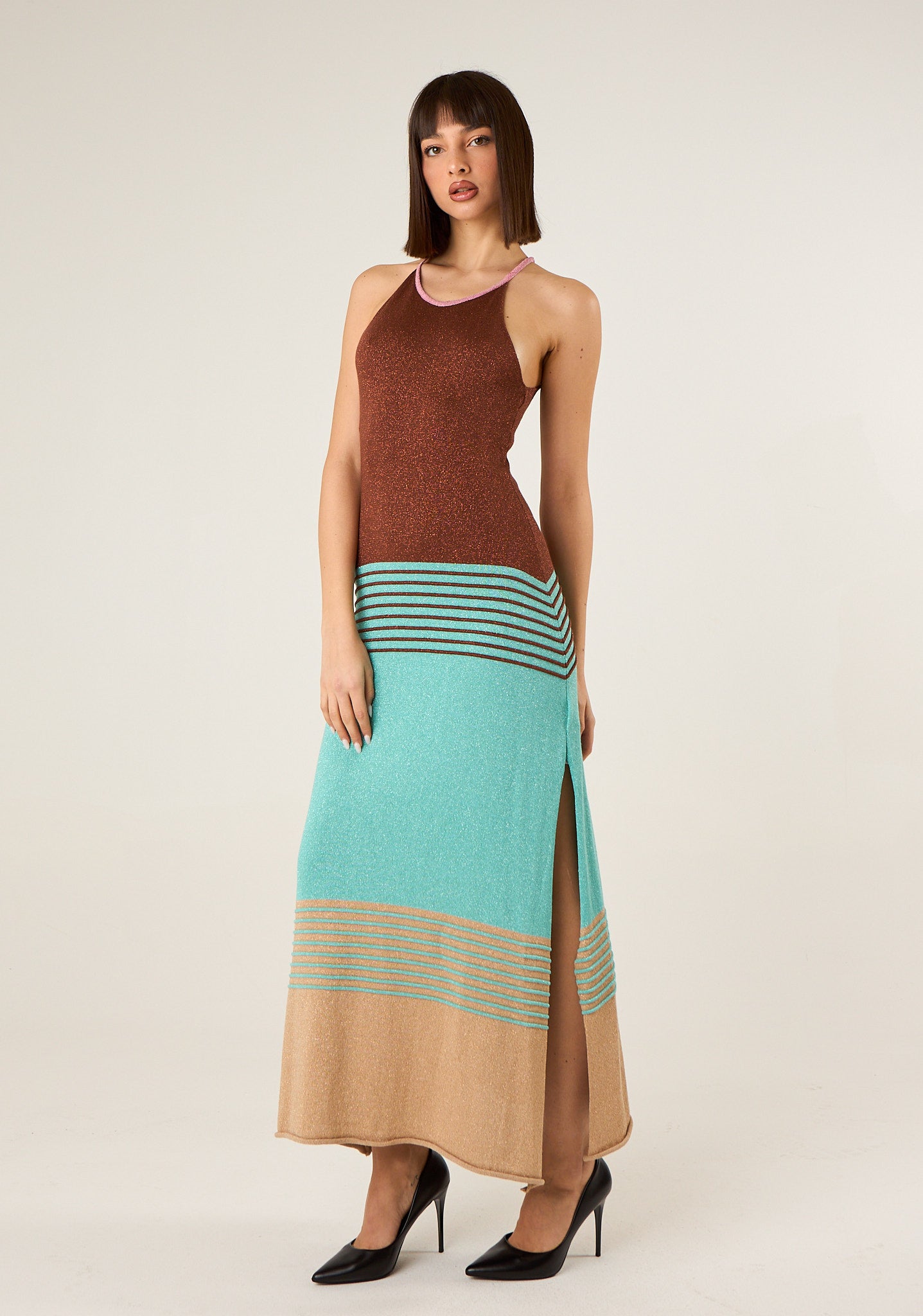 Abito in maglia lurex