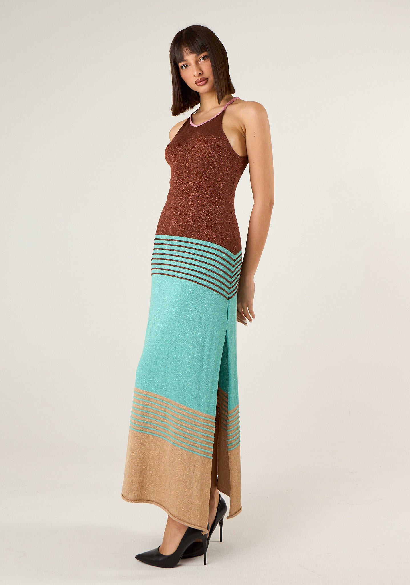 Abito in maglia lurex