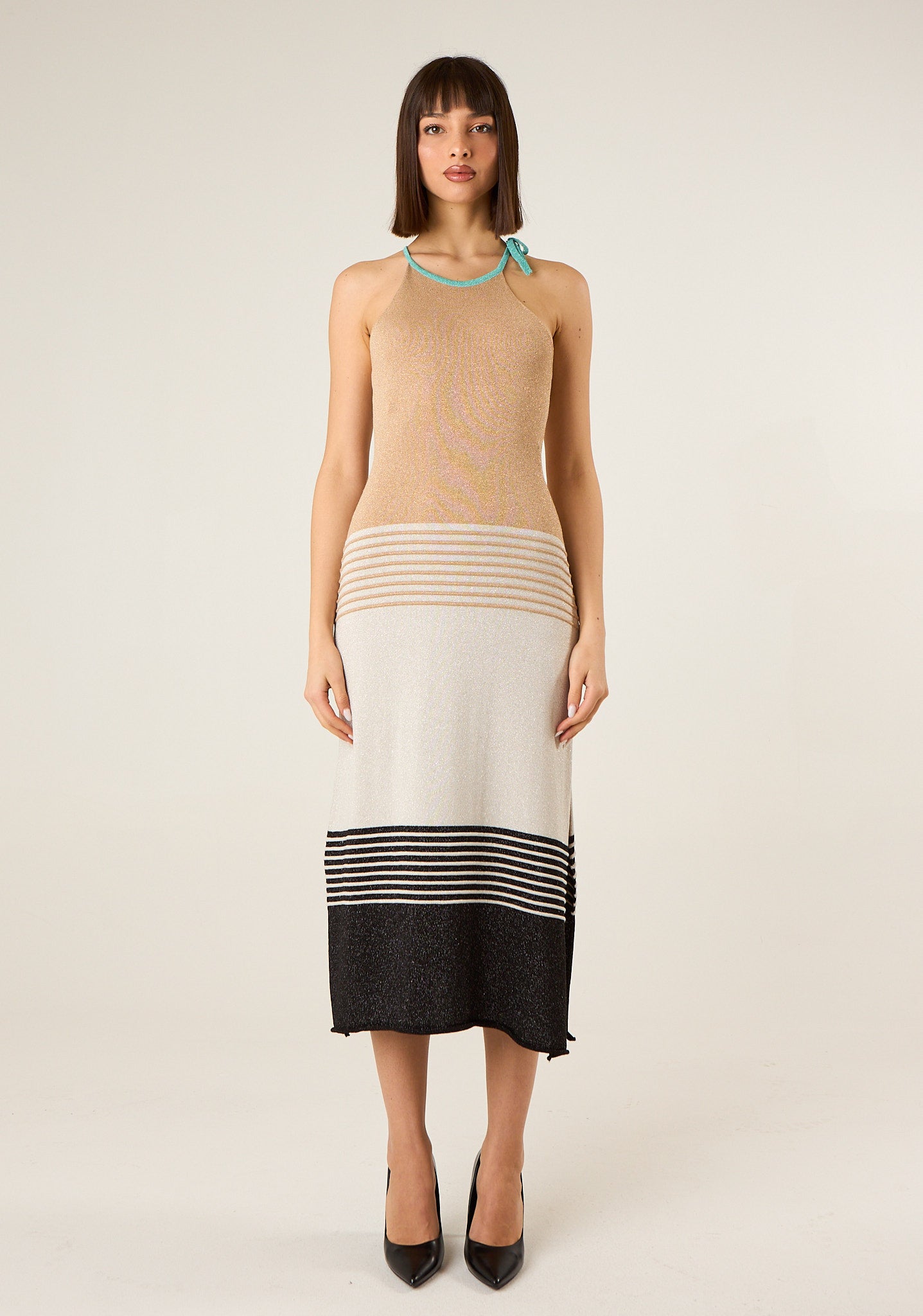 Abito in maglia lurex